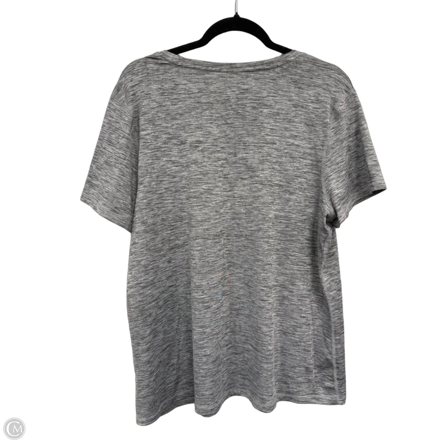Athletic Top Short Sleeve By Athletic Works In Grey, Size: Xl