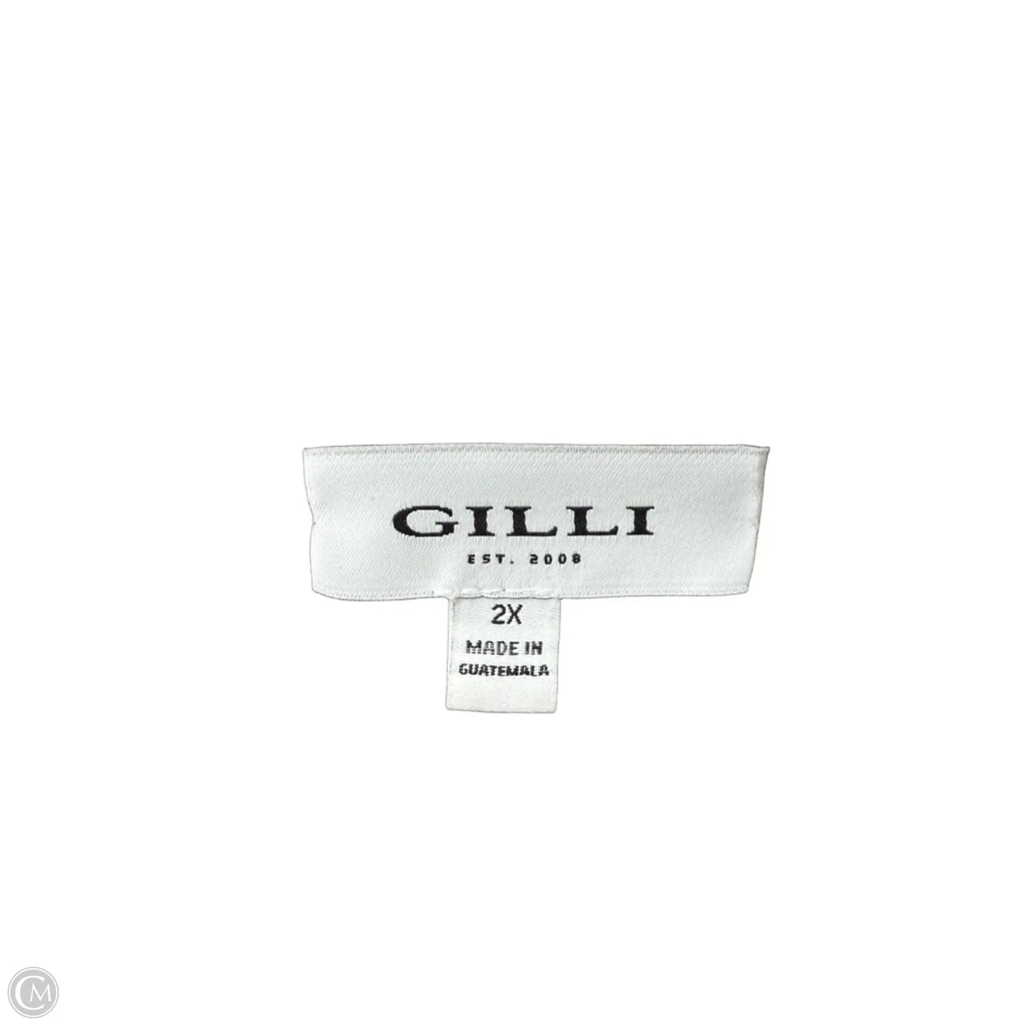 Top Short Sleeve By Gilli In Taupe, Size: 2x