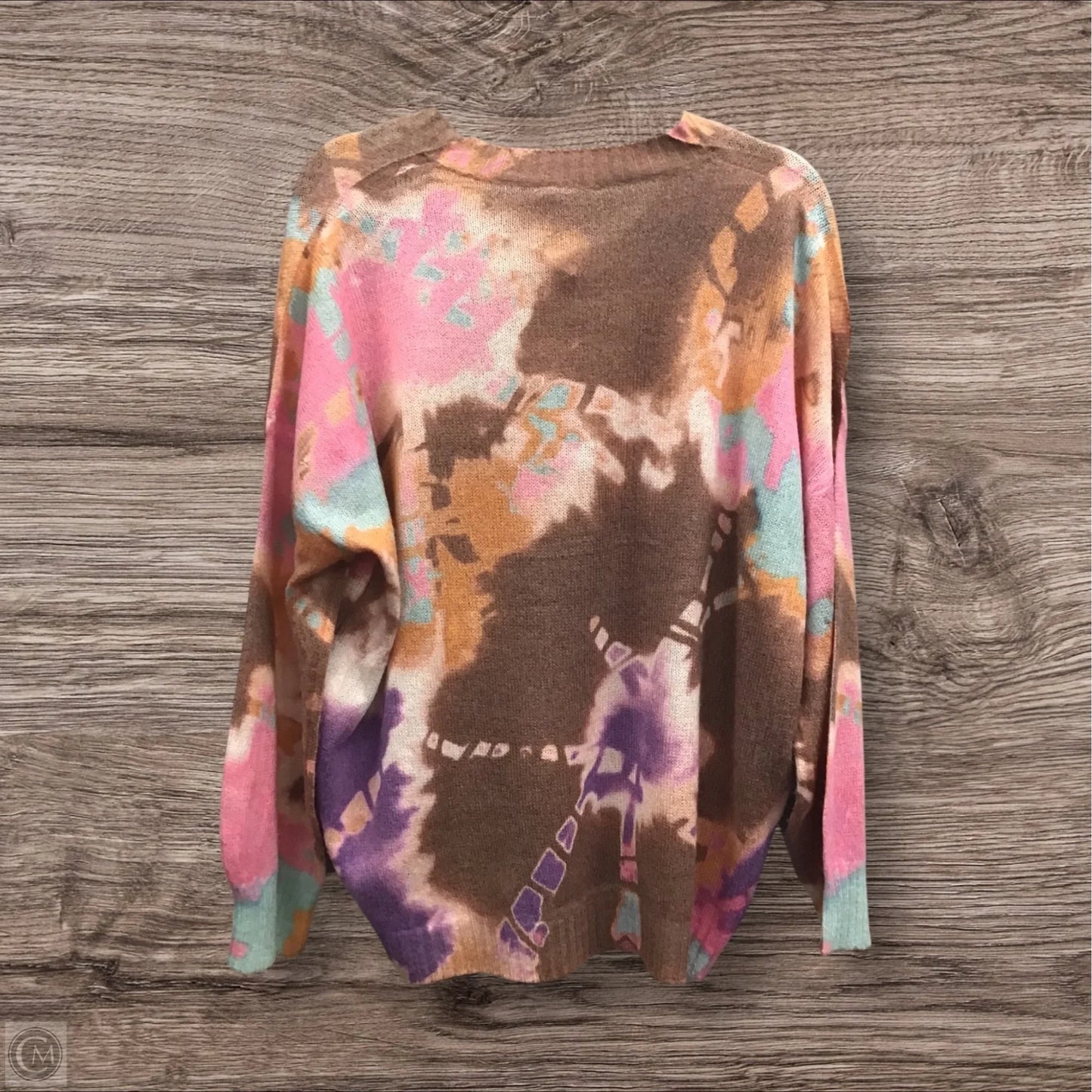 Sweater By Entro In Brown & Orange, Size: L