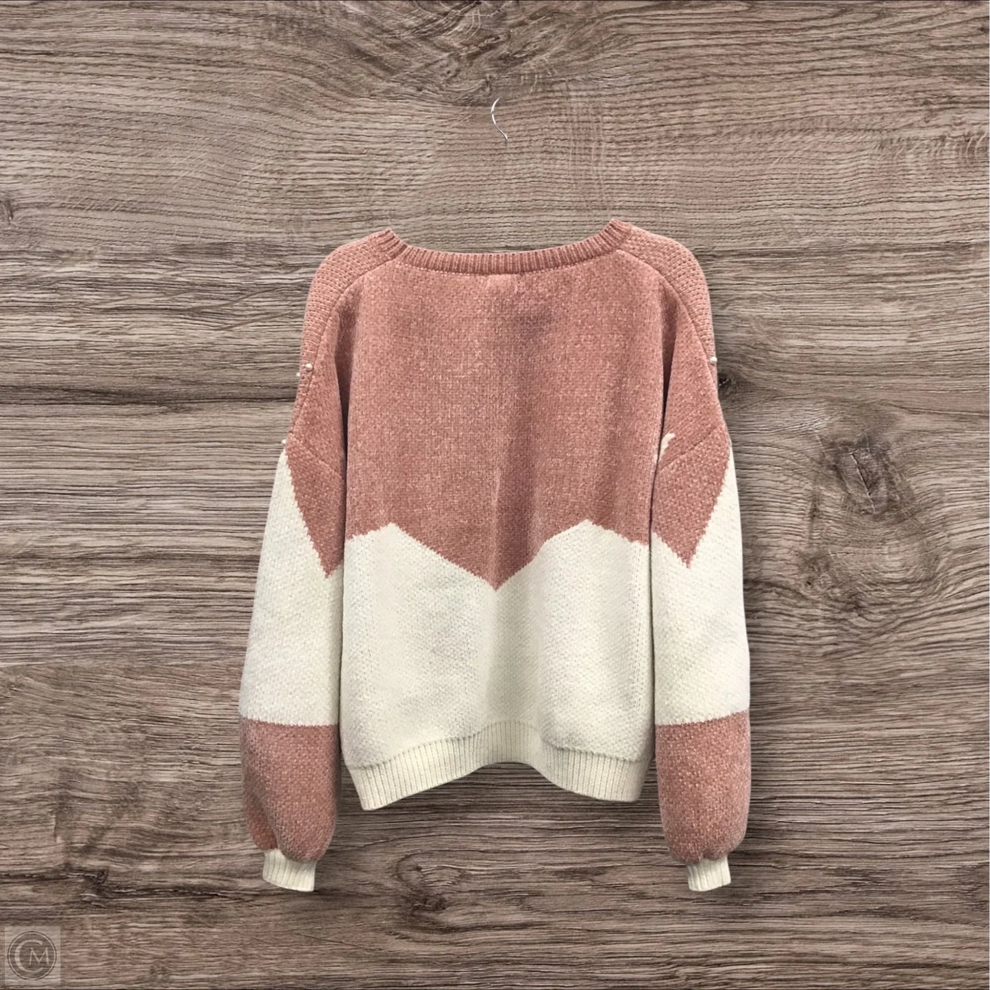 Sweater By Pol In Pink & Yellow, Size: L