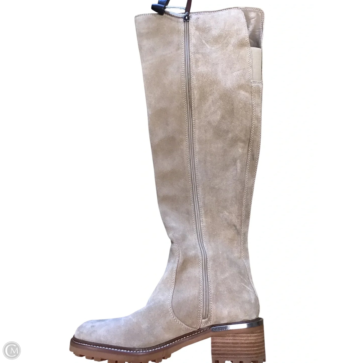 Boots Knee Flats By Vince Camuto In Tan, Size: 7.5