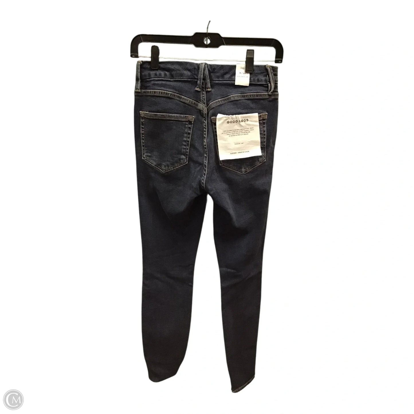 Jeans Skinny By Good American In Blue, Size: 4