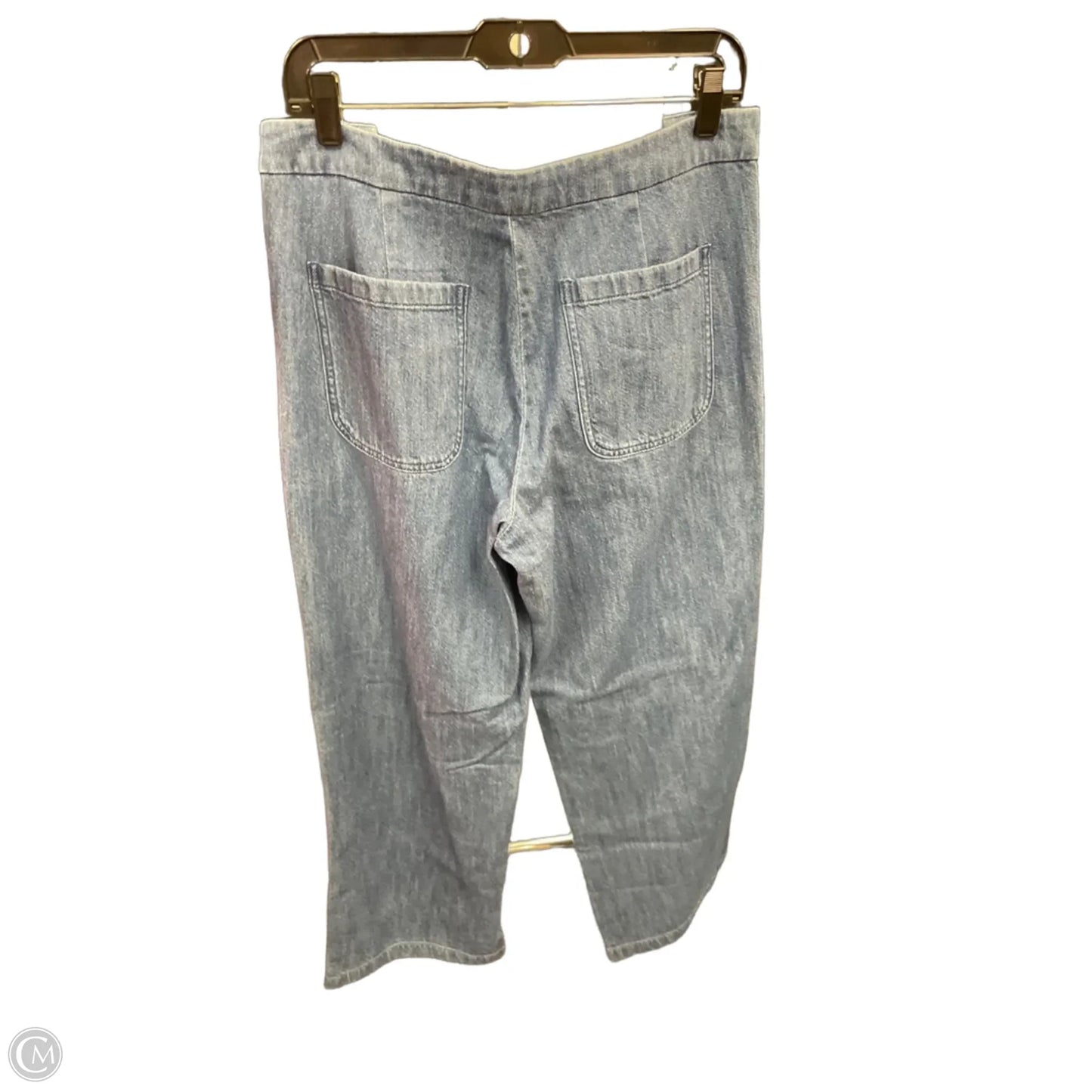 Jeans Wide Leg By J. Crew In Blue Denim, Size: 8