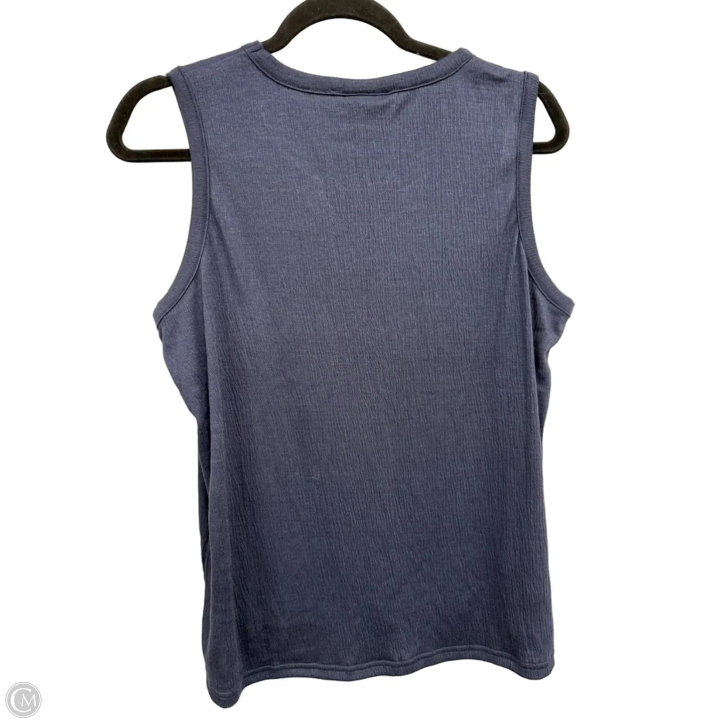 Top Sleeveless By Tahari In Blue, Size: L