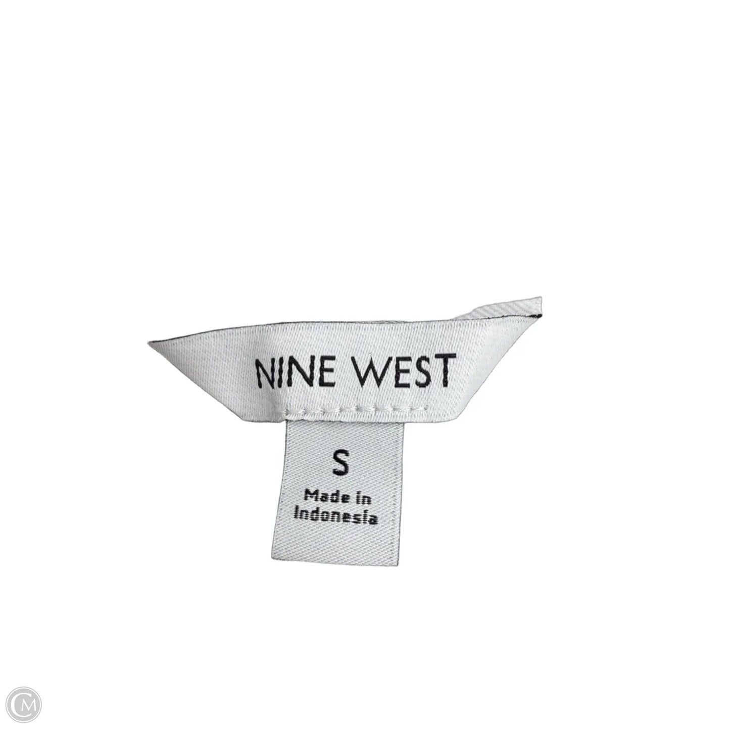 Top Sleeveless By Nine West In Cream & Grey, Size: S
