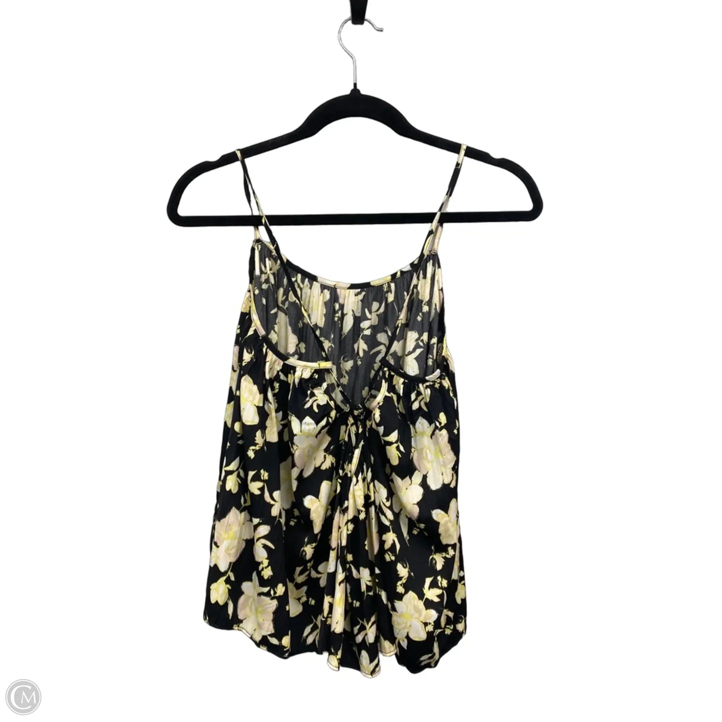 Blouse Sleeveless By Free People In Black & Yellow, Size: S