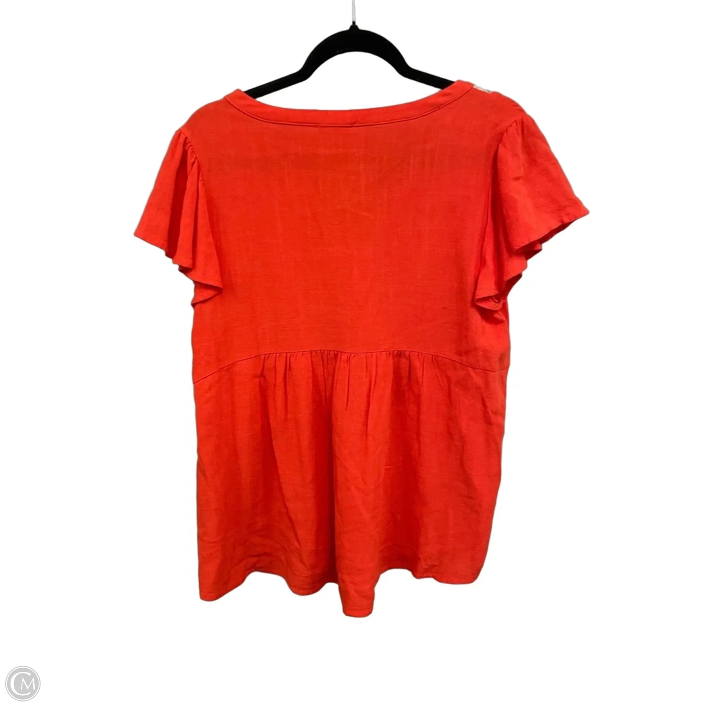 Top Short Sleeve By Jodifl In Orange, Size: M
