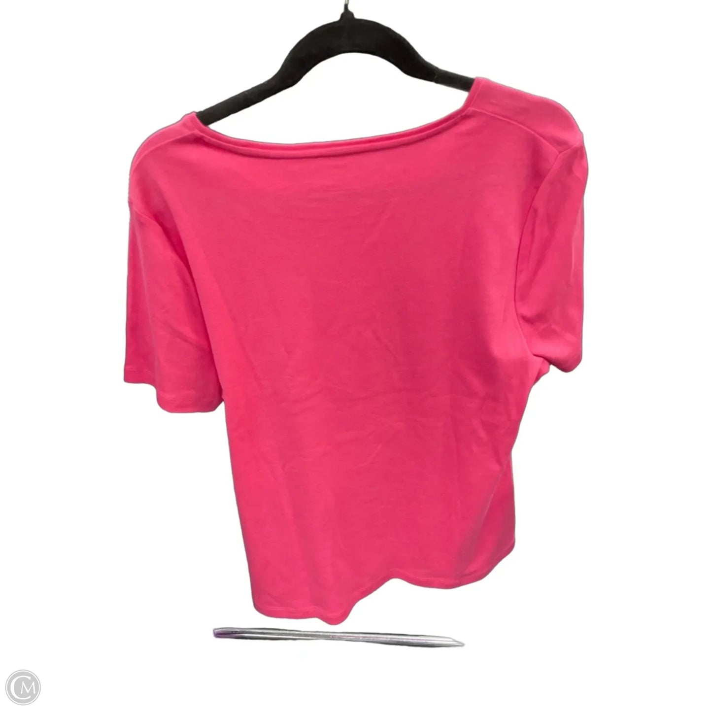 Top Short Sleeve By Talbots In Pink, Size: Xl