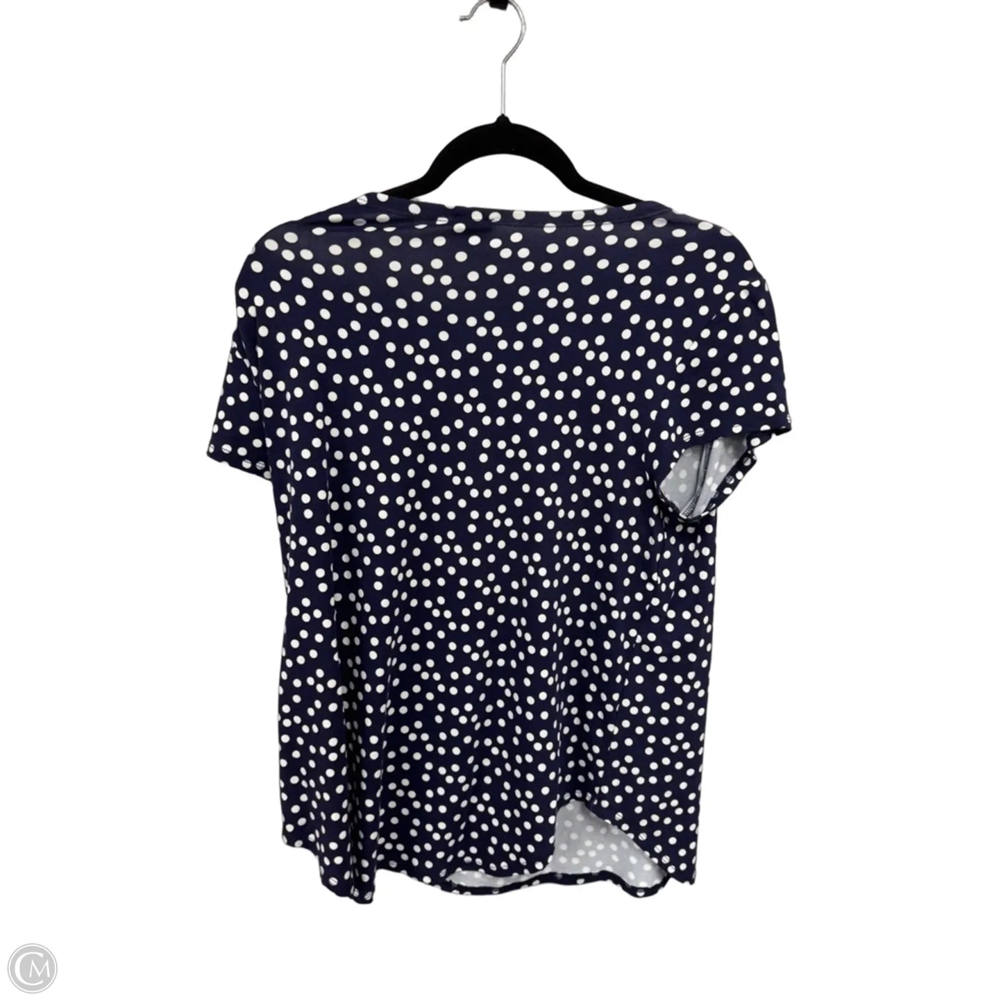 Top Short Sleeve By Cupio In Blue & White, Size: Xl