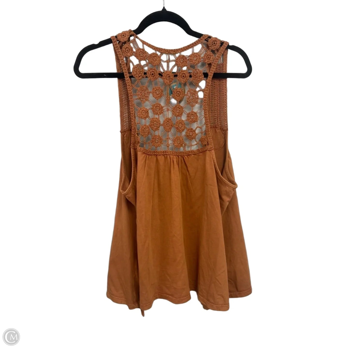Top Sleeveless By Earthbound In Brown, Size: Xxl