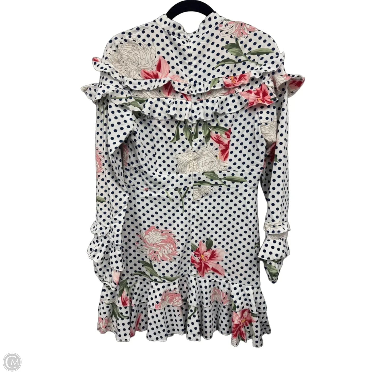 Dress Casual Short By Boohoo Boutique In Pink & White, Size: 8