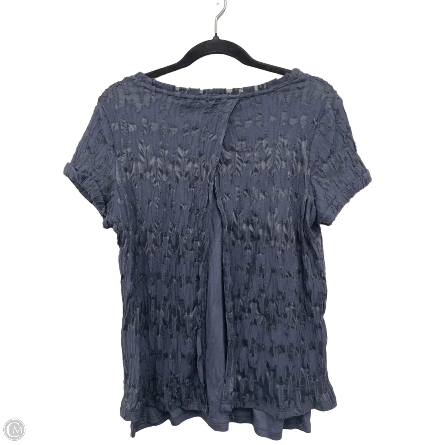 Top Short Sleeve By Simply Vera In Blue, Size: S