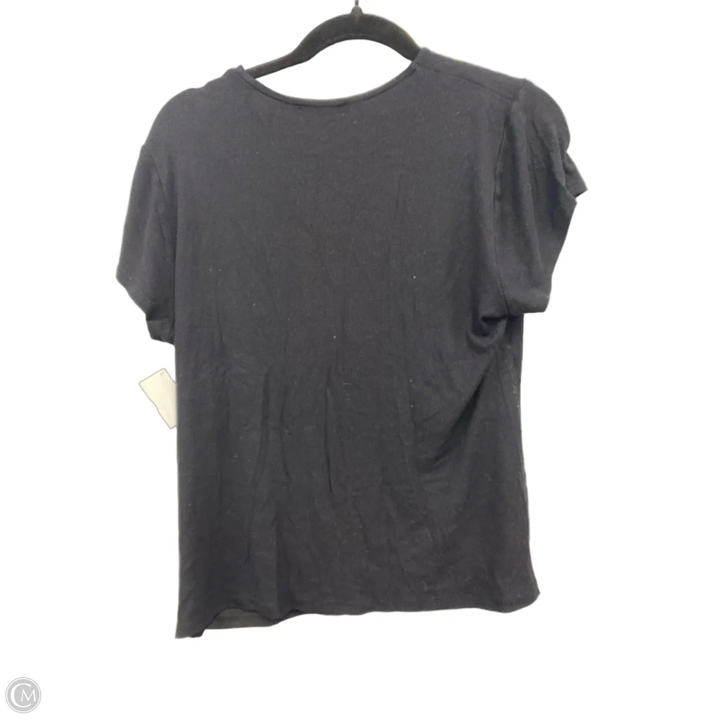 Top Short Sleeve By Inc In Black, Size: Xxl