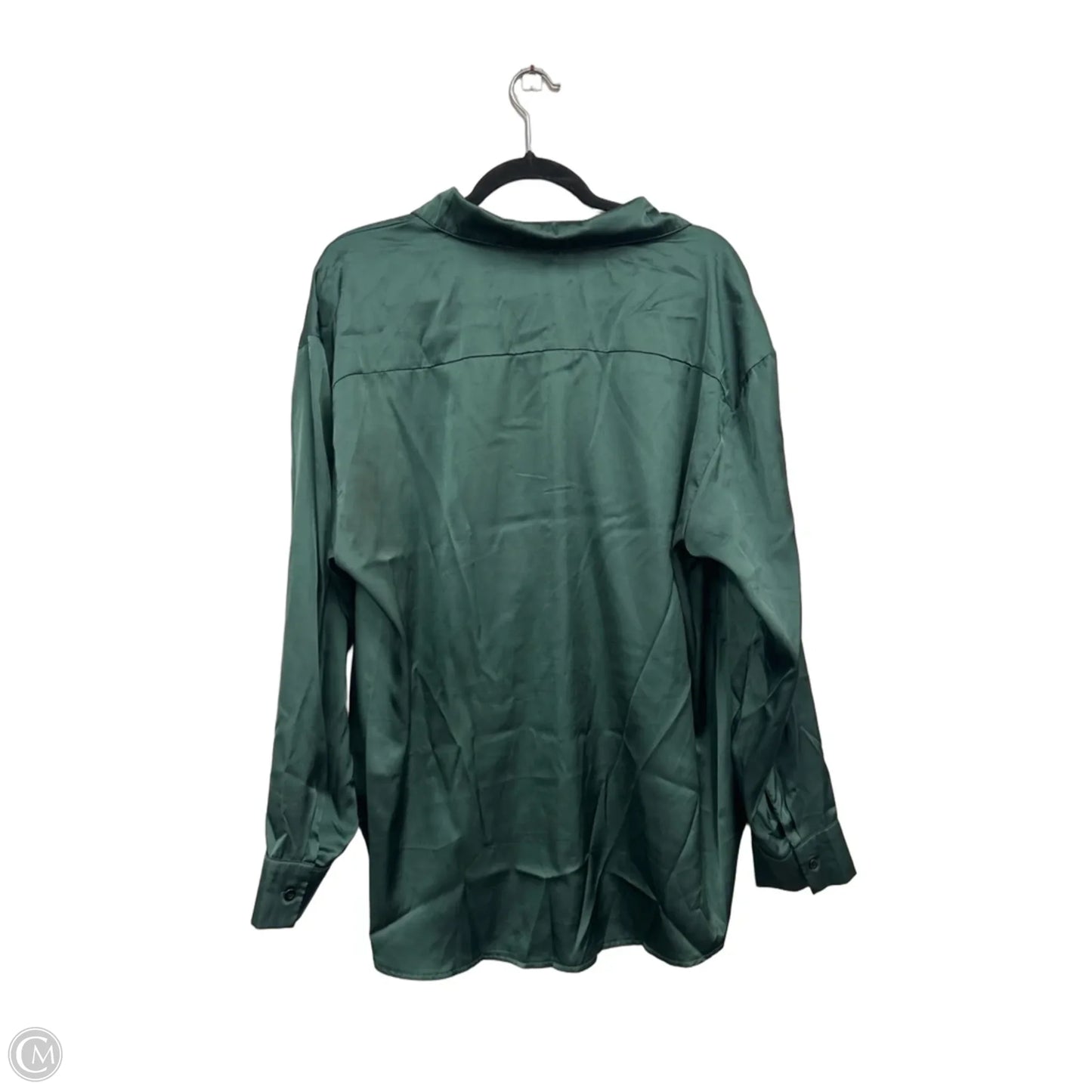 Top Long Sleeve By Shein In Green, Size: L