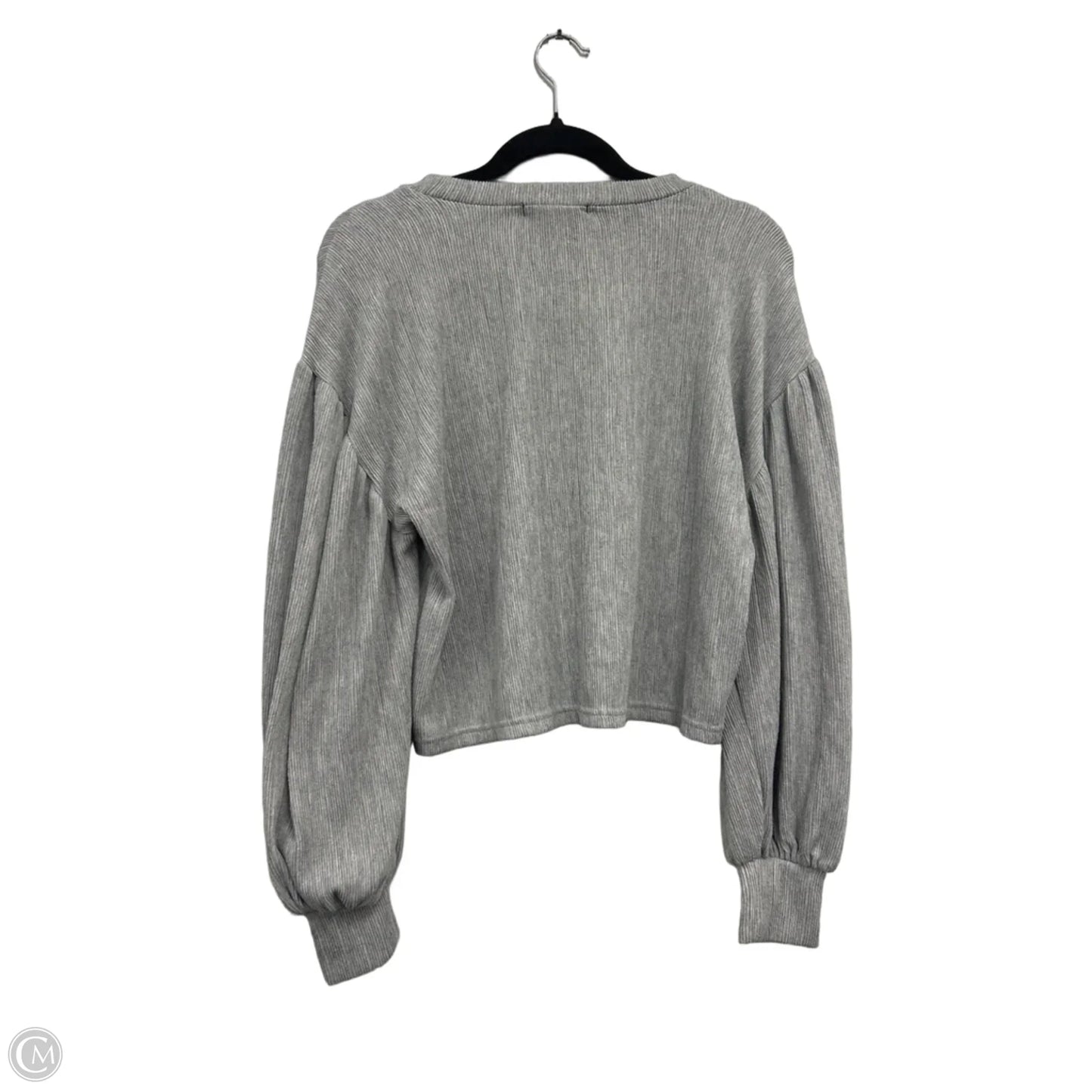 Top Long Sleeve By Forever 21 In Grey, Size: S