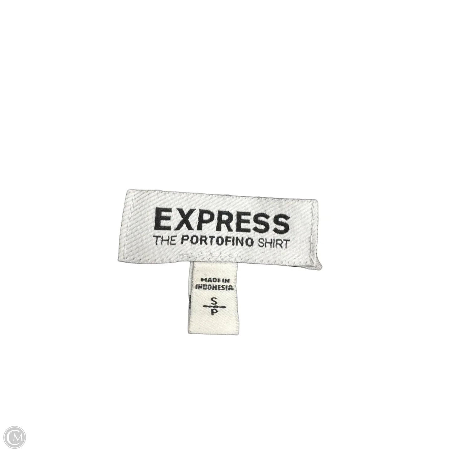 Top Long Sleeve By Express In Blue & White, Size: S