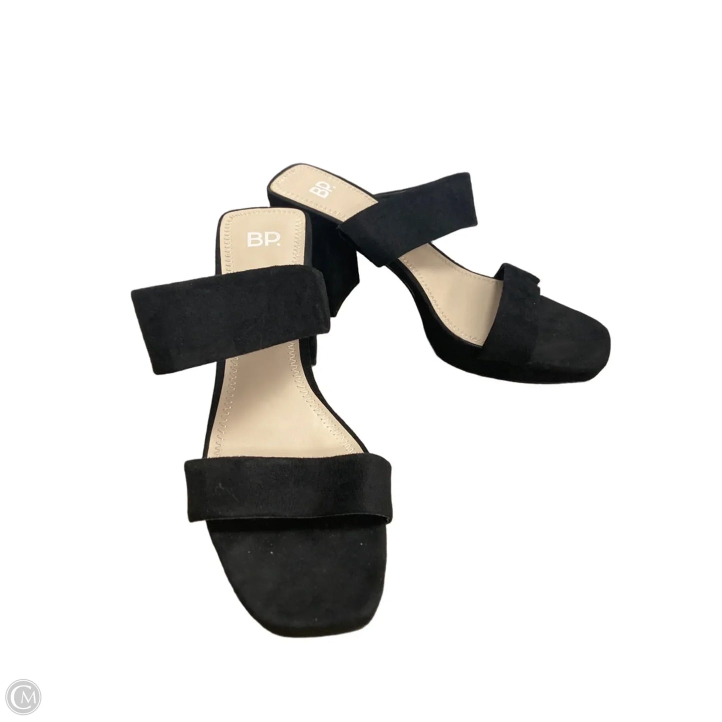 Sandals Heels Block By Bp In Black, Size: 8.5
