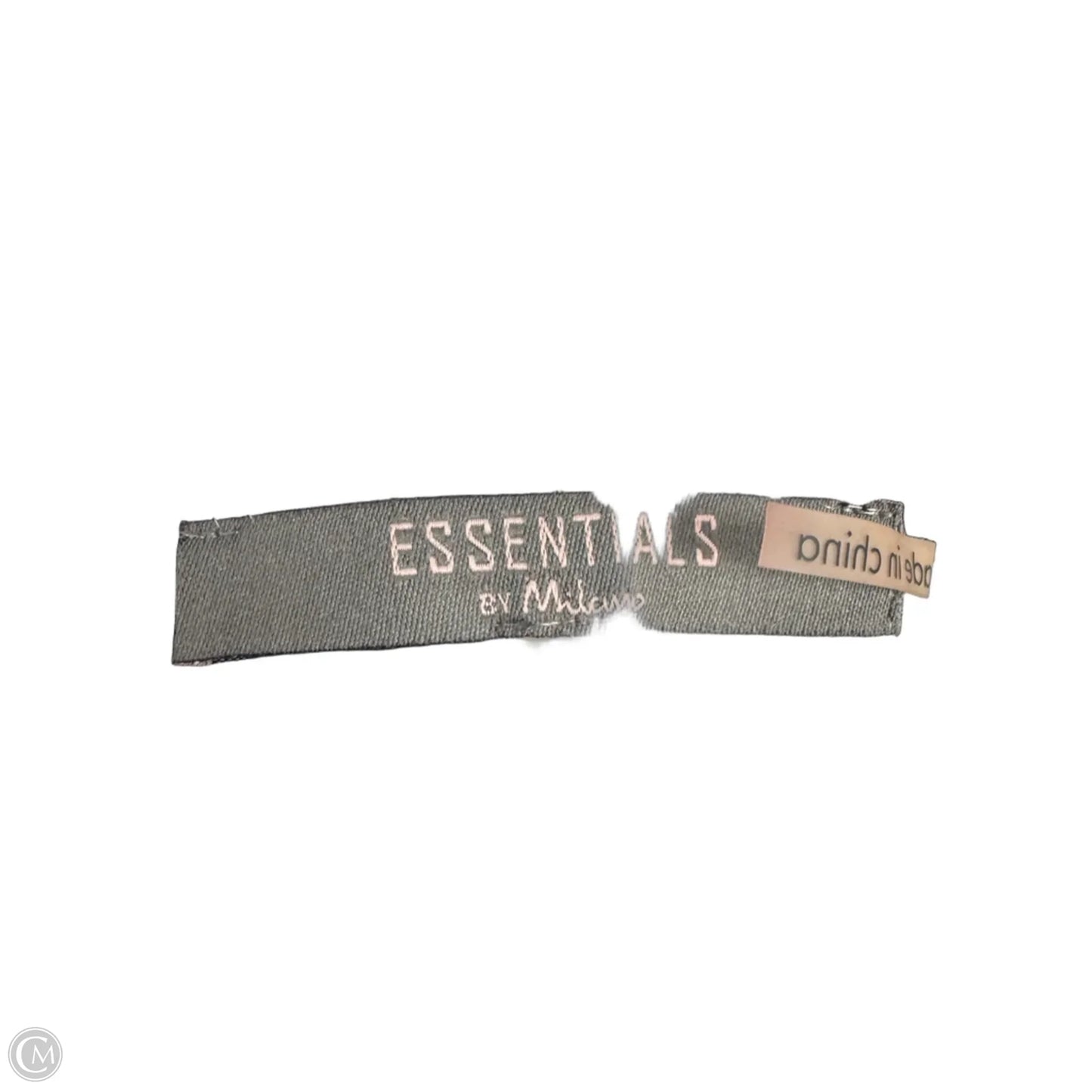 Top 3/4 Sleeve By Essentials In Black & White, Size: S