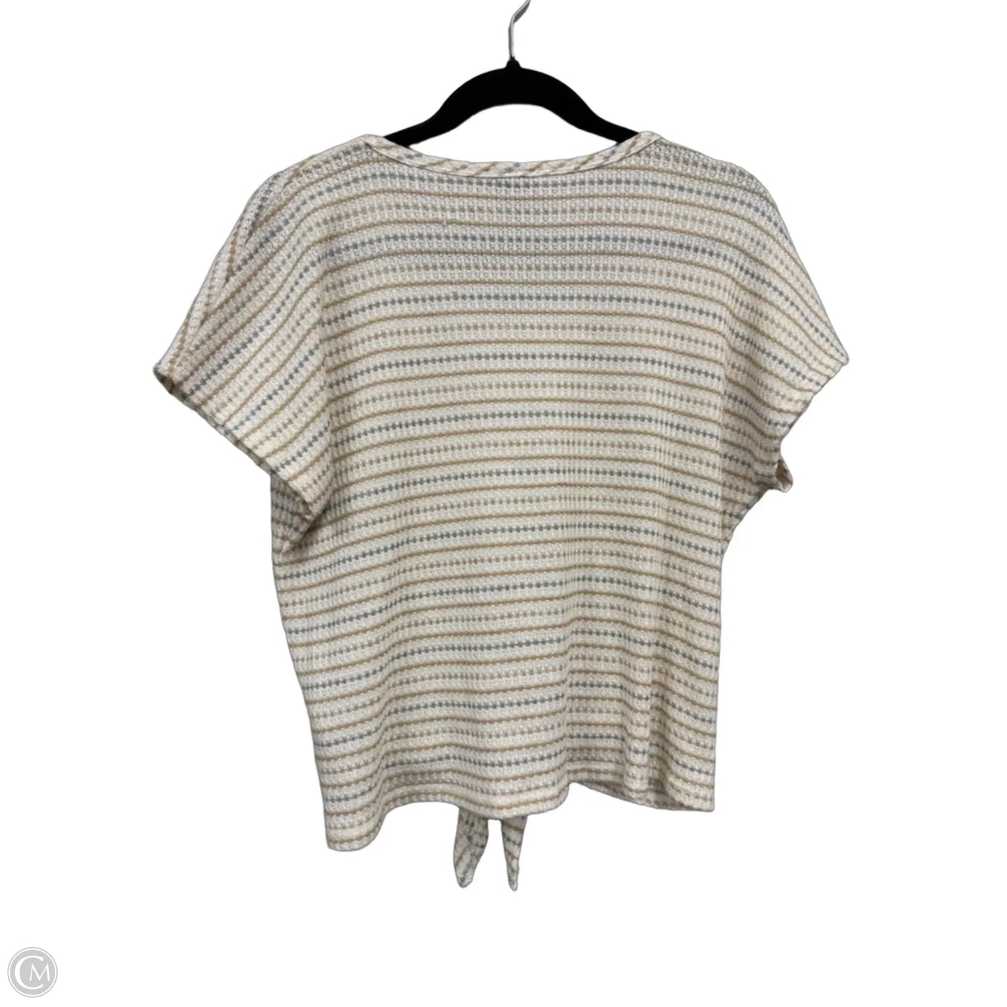 Top Short Sleeve By Paper Crane In Cream, Size: M