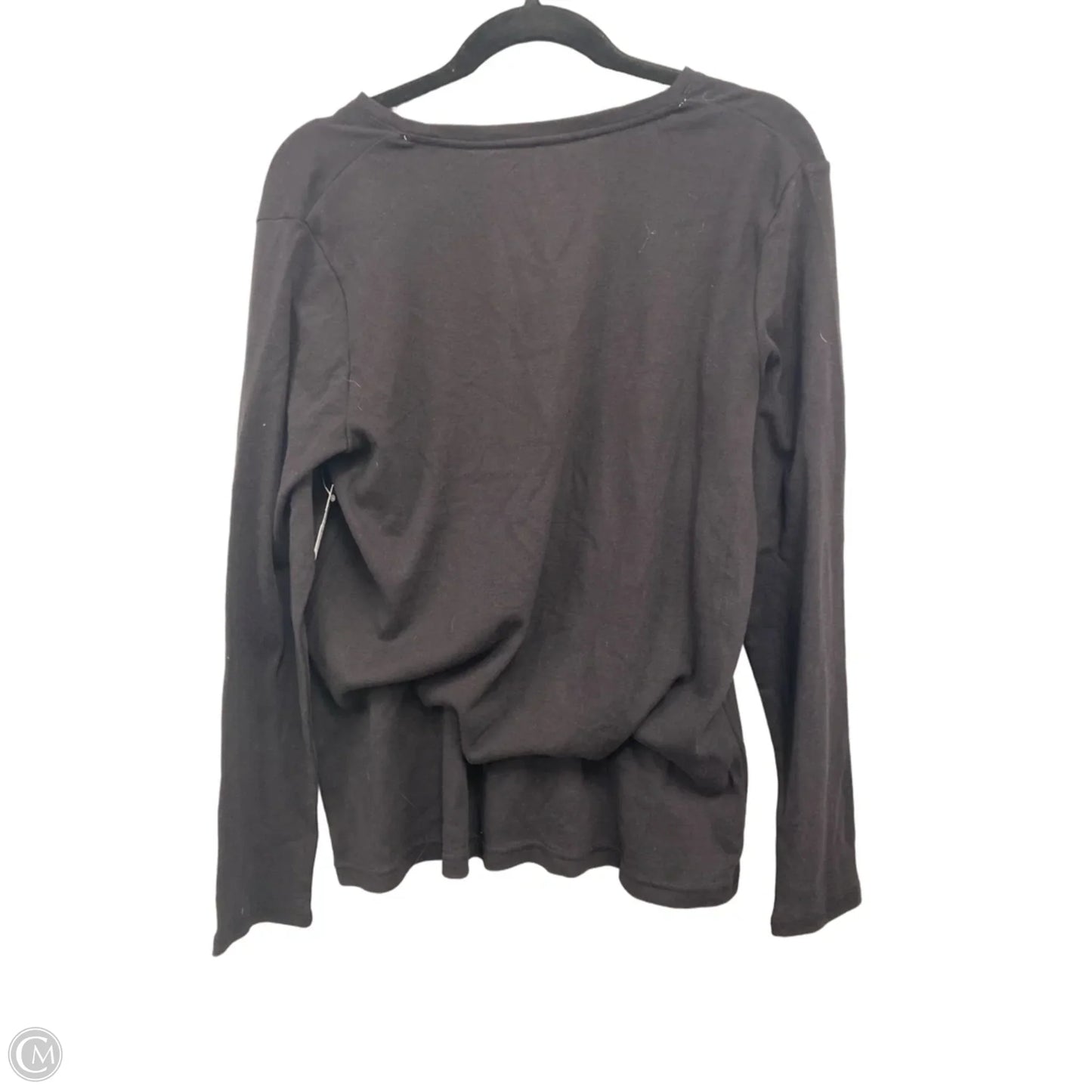 Top Long Sleeve By Croft And Barrow In Black, Size: Xl