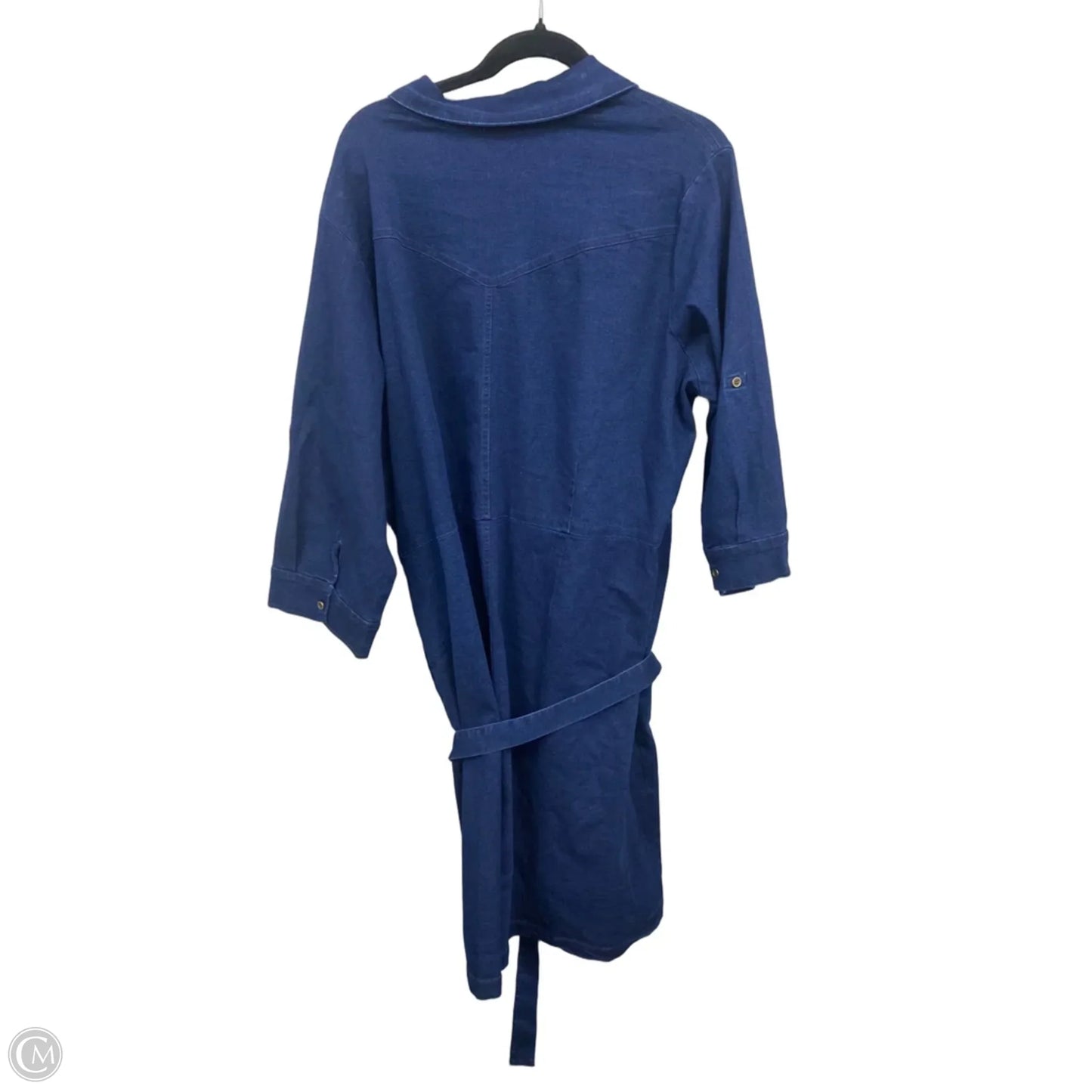 Dress Casual Midi By Ashley Stewart In Blue, Size: 16