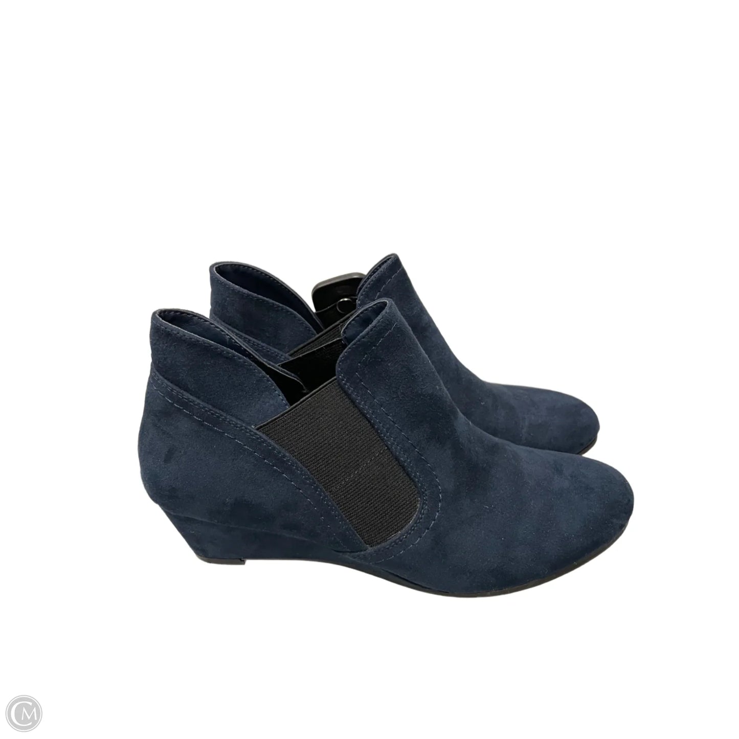 Boots Ankle Heels By Croft And Barrow In Blue, Size: 7.5