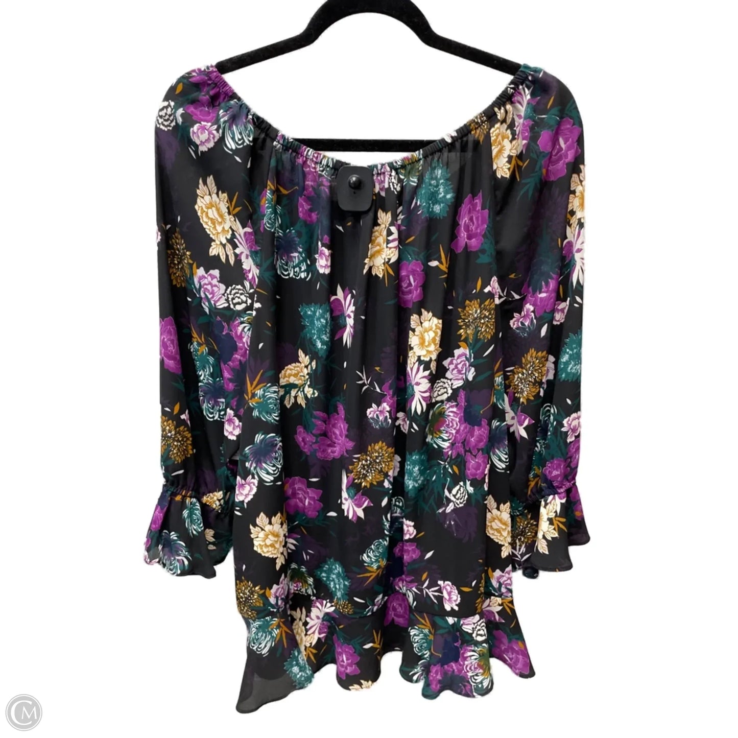 Blouse Long Sleeve By Inc In Floral Print, Size: 2x