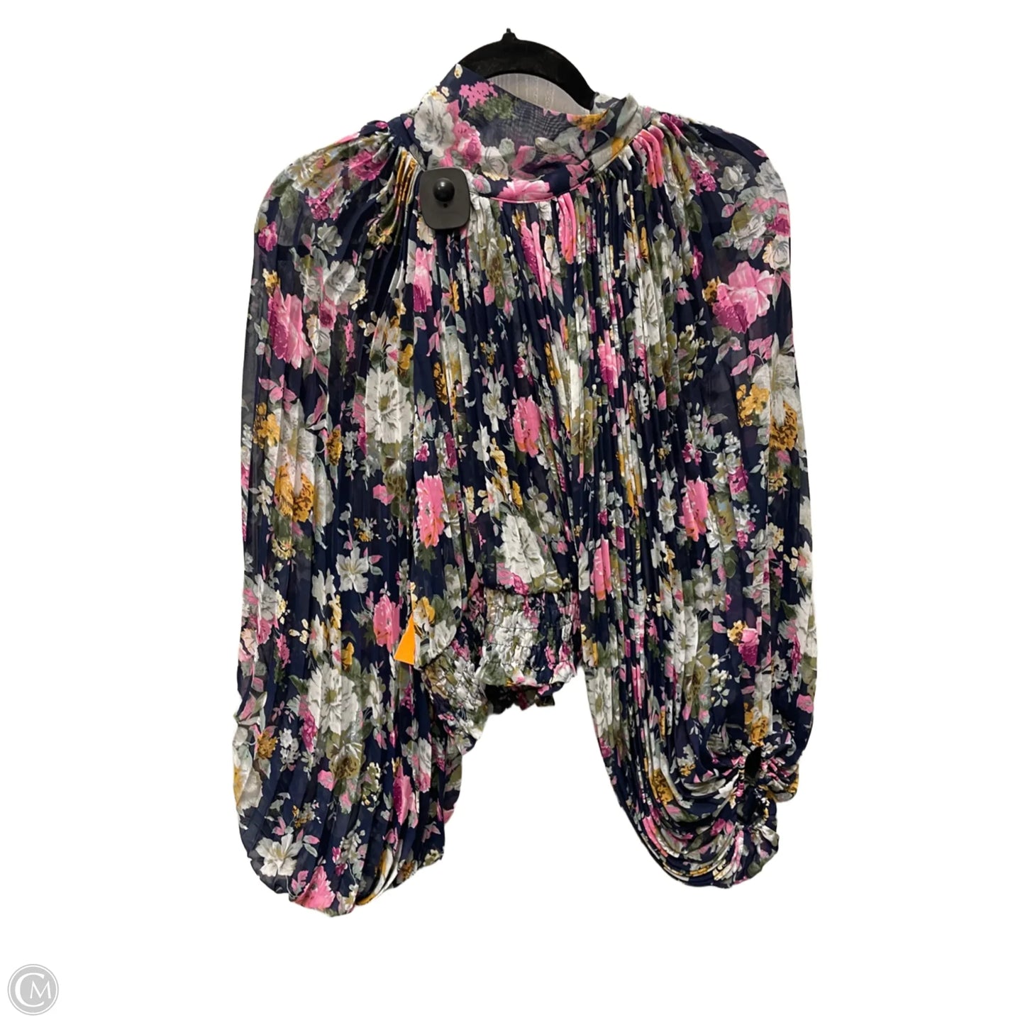 Blouse Long Sleeve By Shein In Floral Print, Size: 3x
