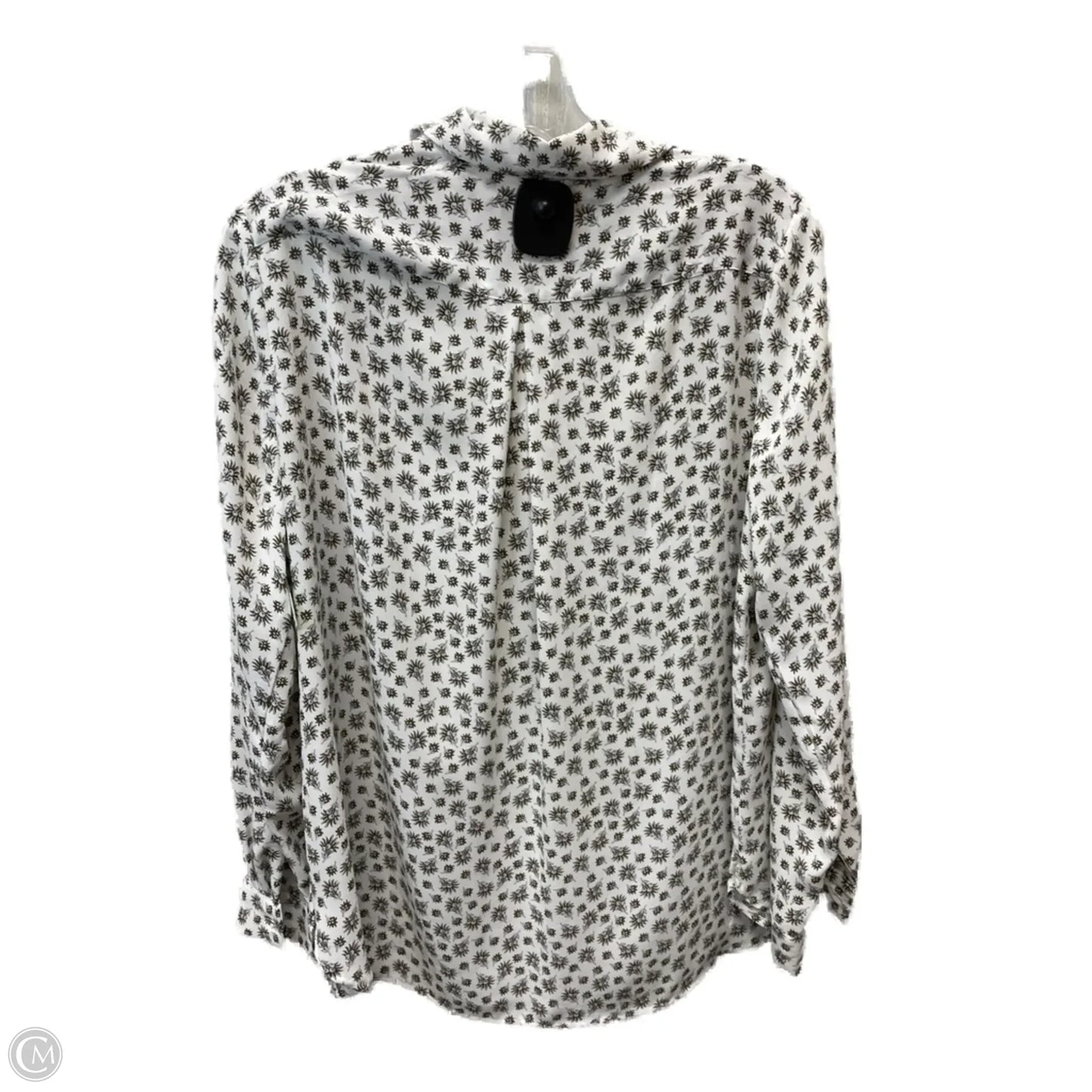 Blouse Long Sleeve By Ann Taylor In Multi-colored, Size: L