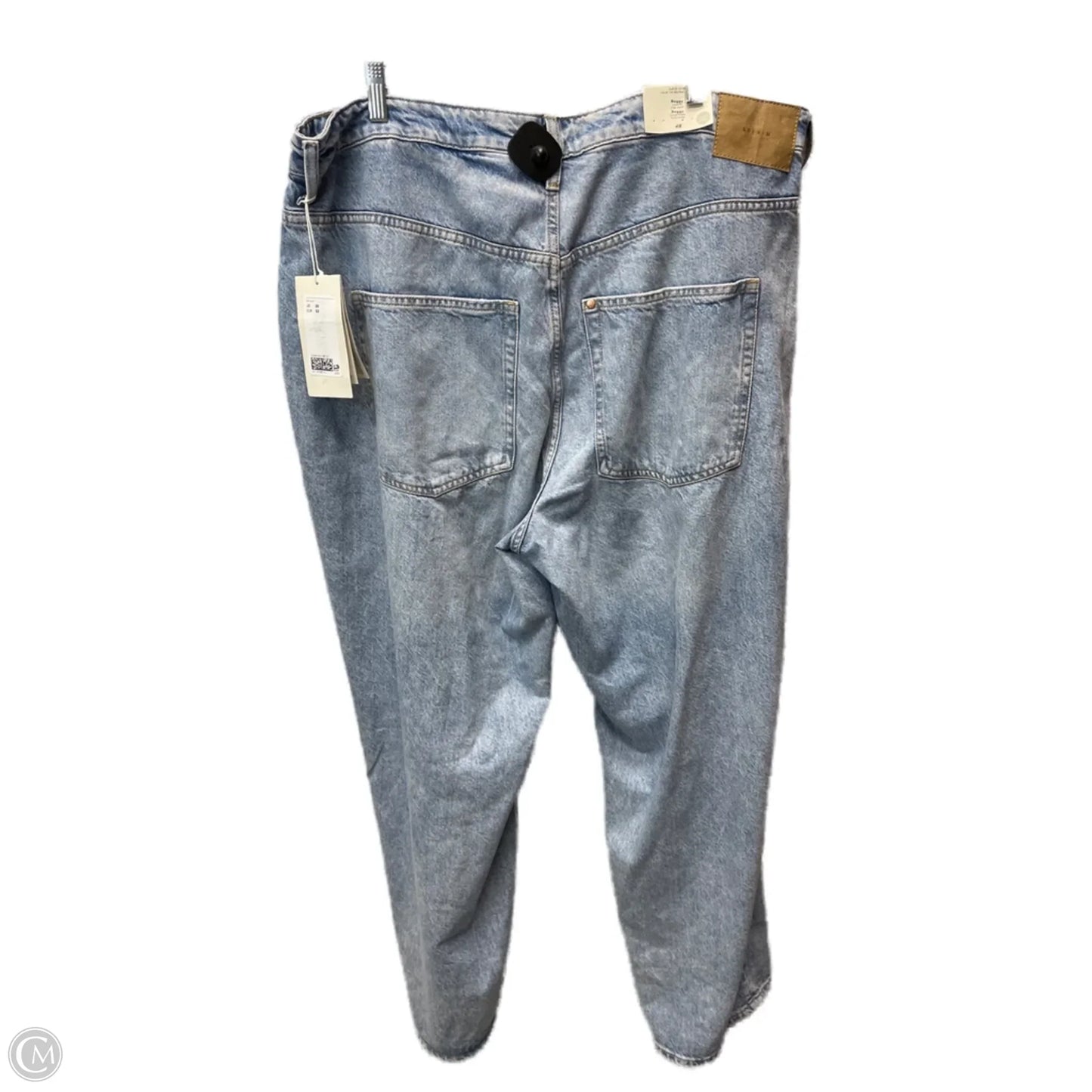 Jeans Wide Leg By H&m In Blue Denim, Size: 20