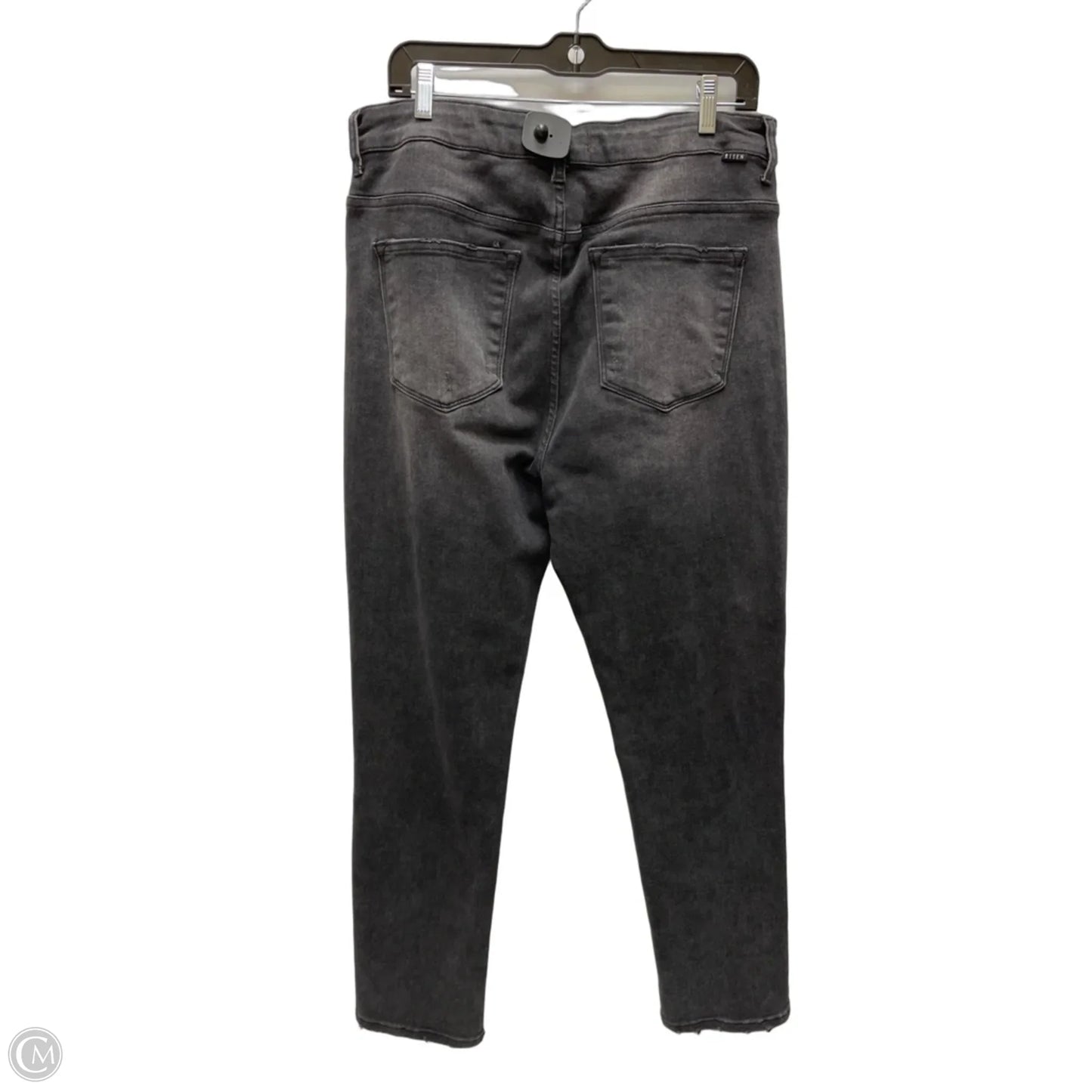 Jeans Straight By Risen In Black, Size: 18