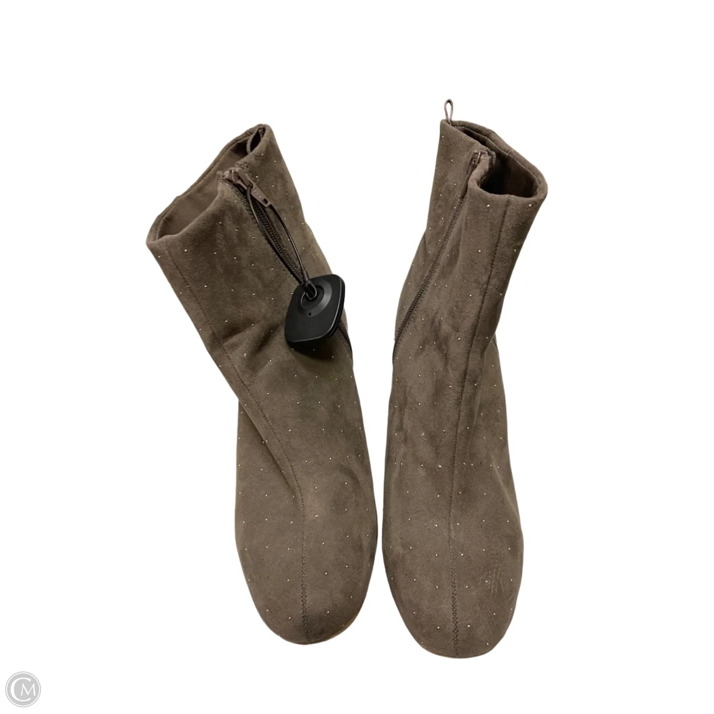 Boots Ankle Heels By Old Navy In Taupe, Size: 11