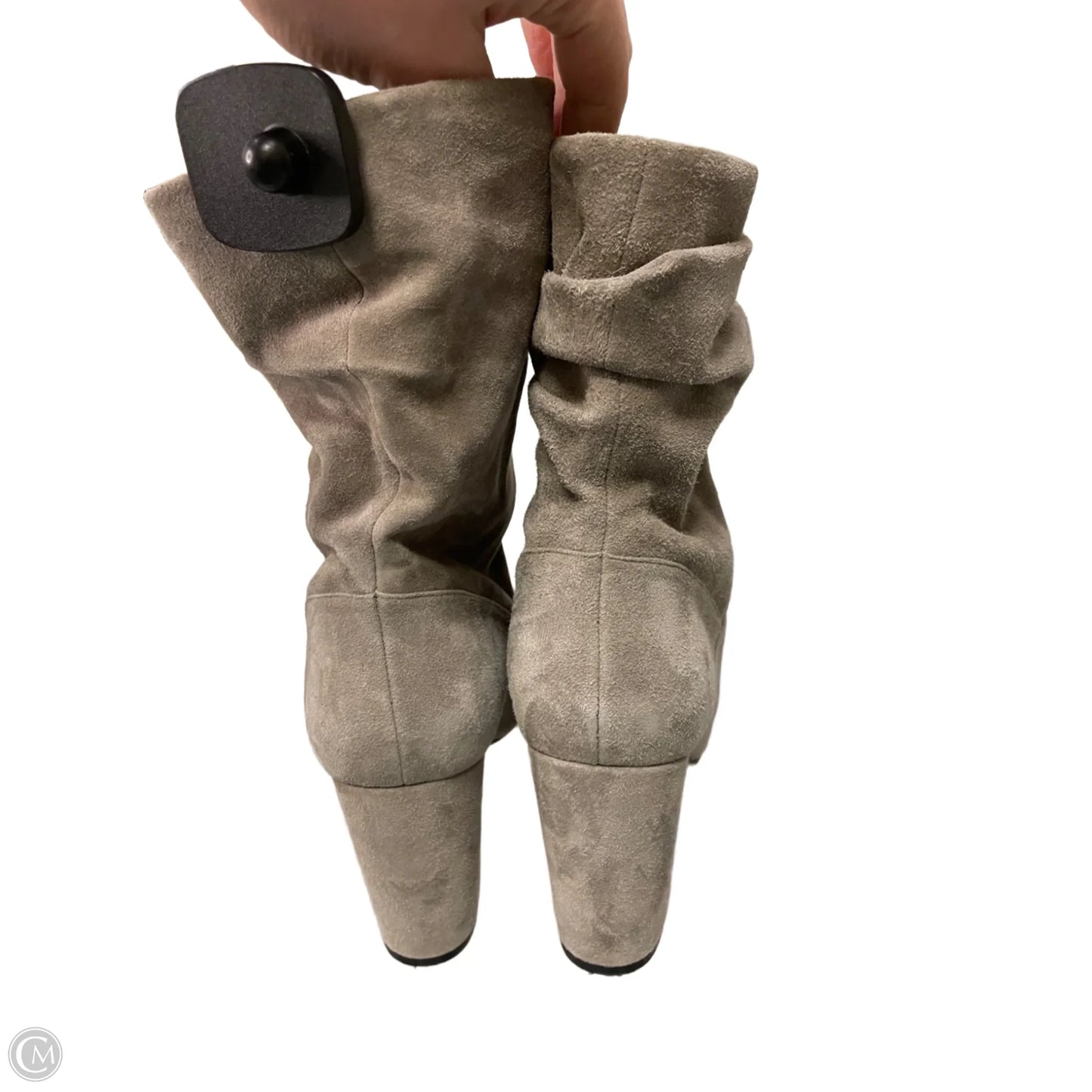 Boots Mid-calf Heels By Nine West In Grey, Size: 8.5