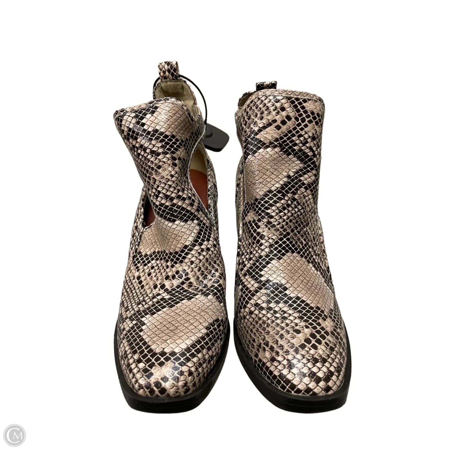 Boots Ankle Heels By Mia In Snakeskin Print, Size: 8