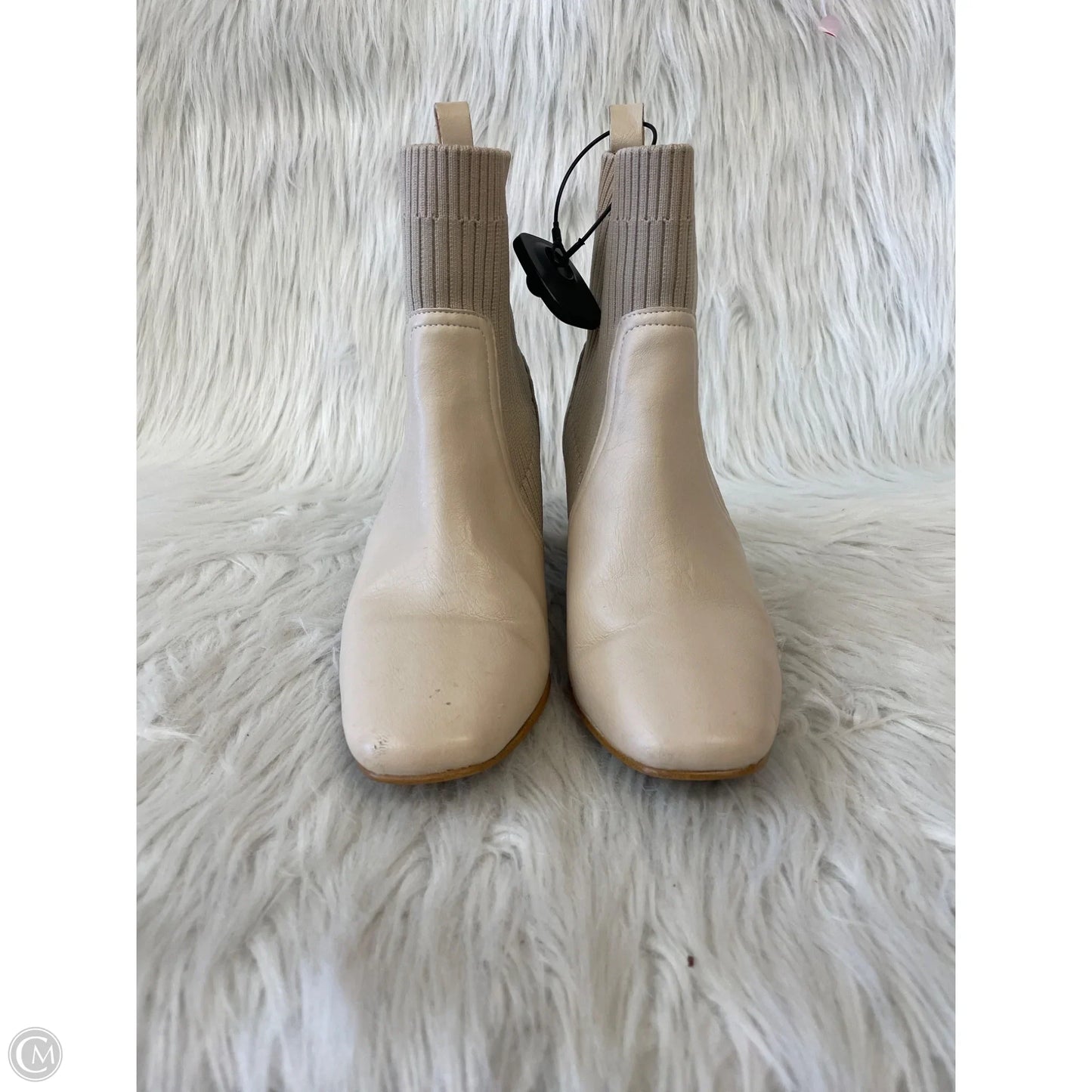 Boots Ankle Heels By Cmc In Cream, Size: 6