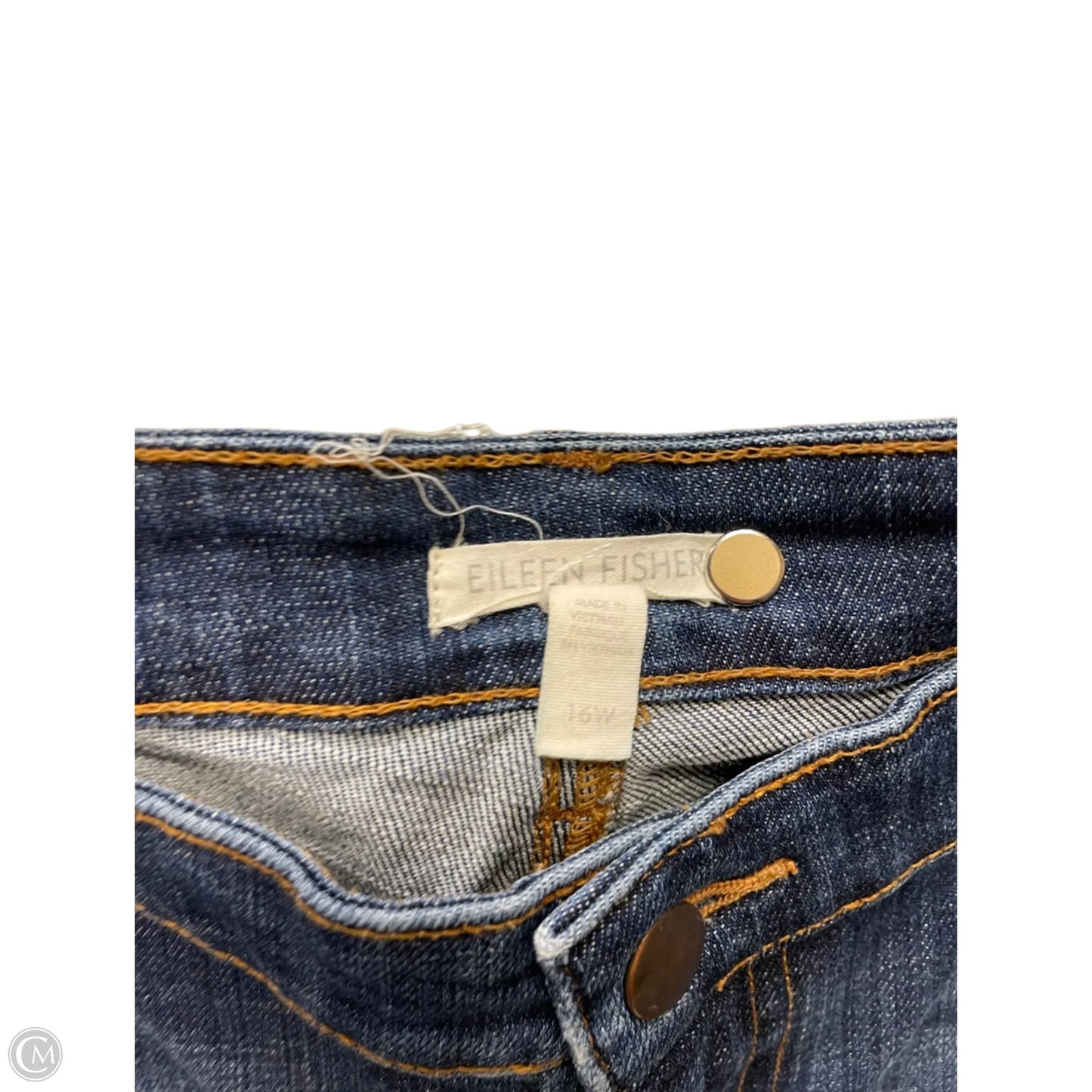 Jeans Boot Cut By Eileen Fisher In Blue Denim, Size: 16
