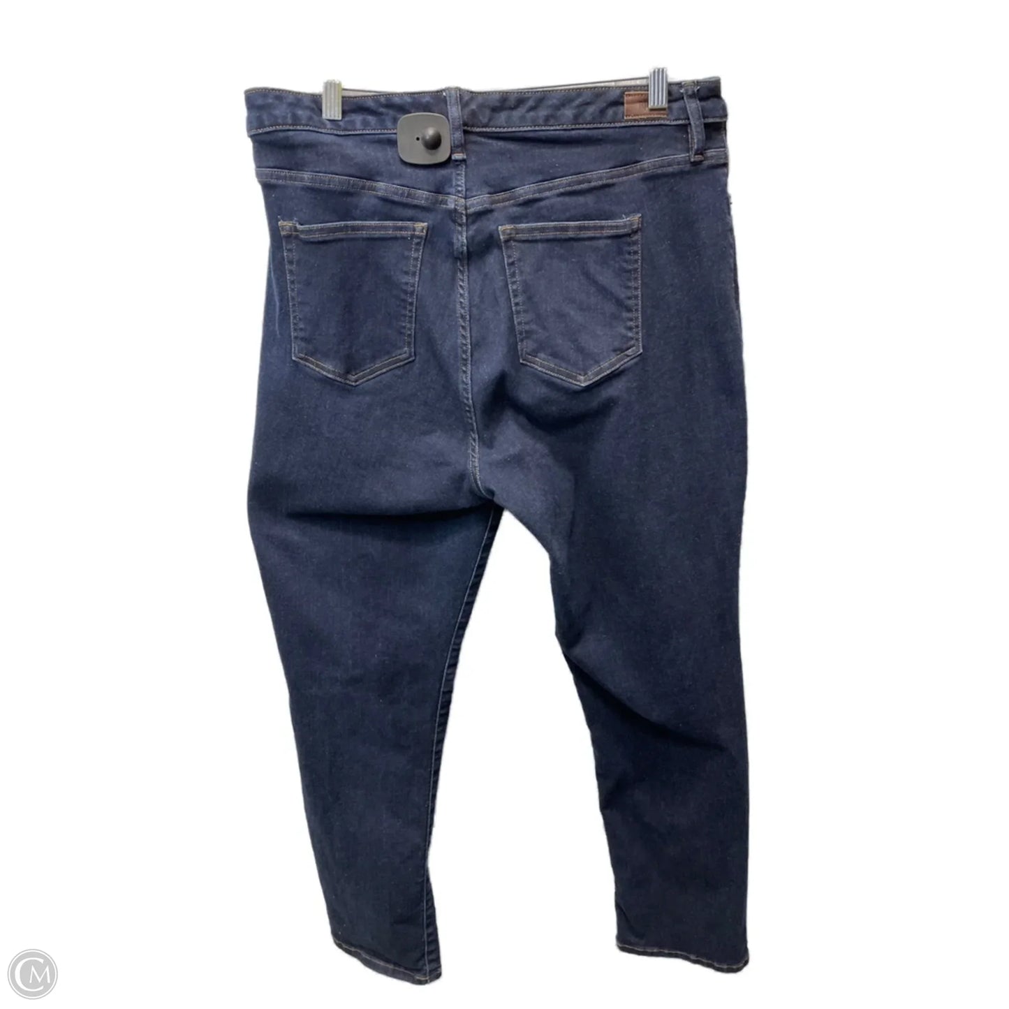 Jeans Straight By Lauren By Ralph Lauren In Blue Denim, Size: 18