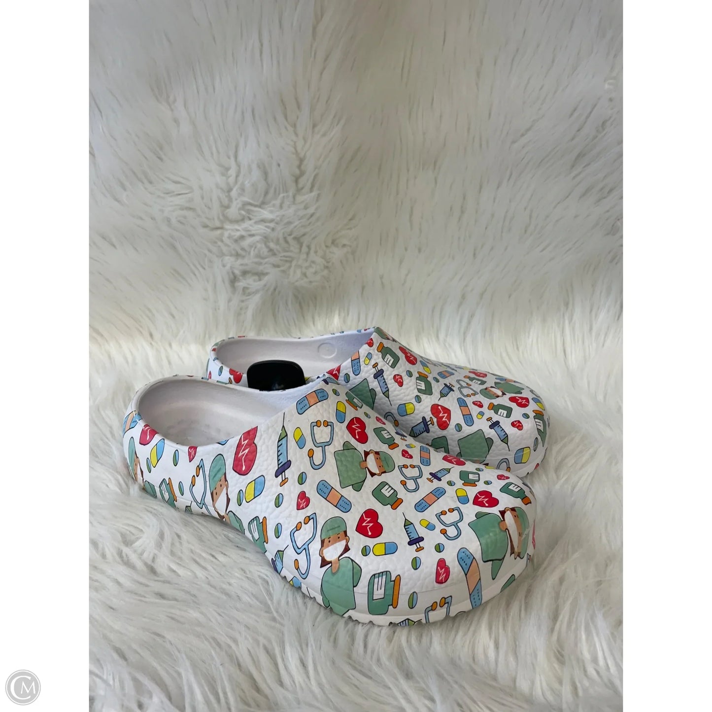 Shoes Flats By Clothes Mentor In Multi-colored, Size: 11