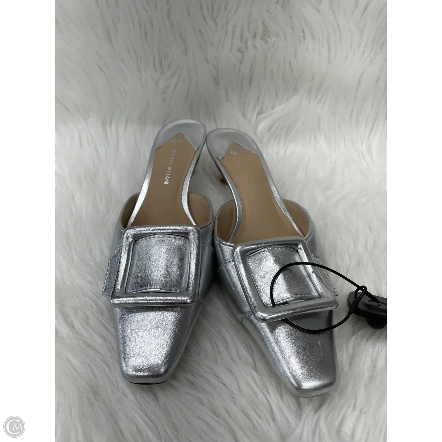 Shoes Heels Kitten By Antonio Melani In Silver, Size: 8