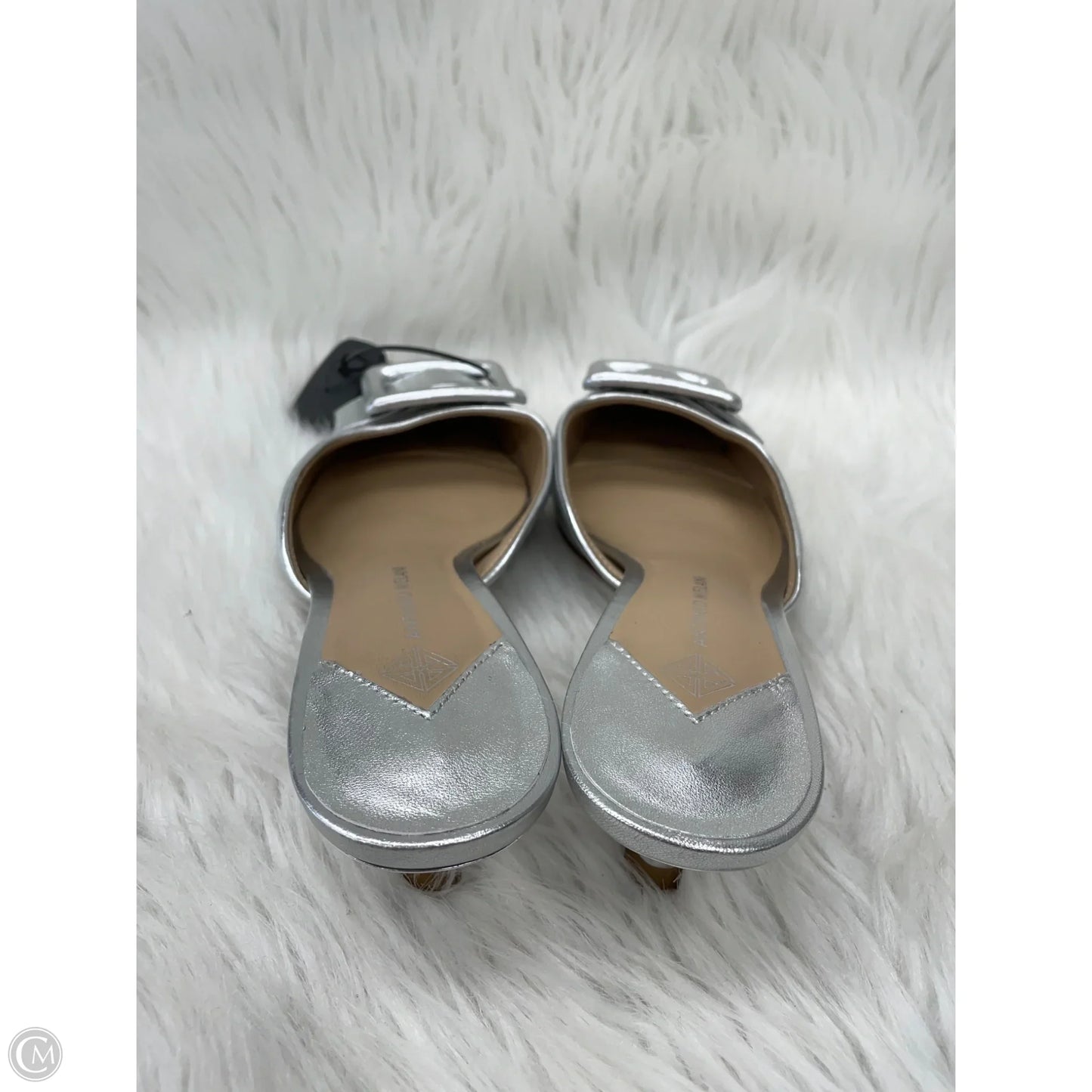 Shoes Heels Kitten By Antonio Melani In Silver, Size: 8