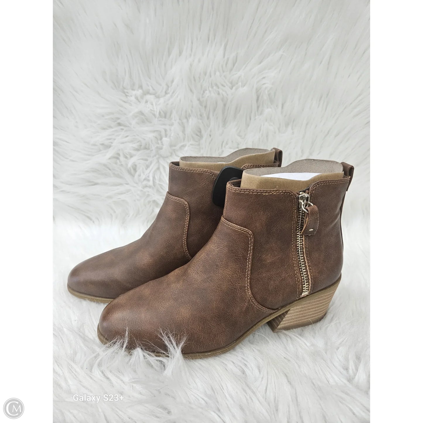 Boots Ankle Heels By Dr Scholls In Brown, Size: 7.5