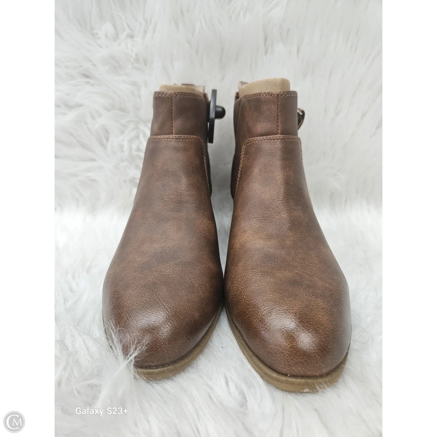 Boots Ankle Heels By Dr Scholls In Brown, Size: 7.5