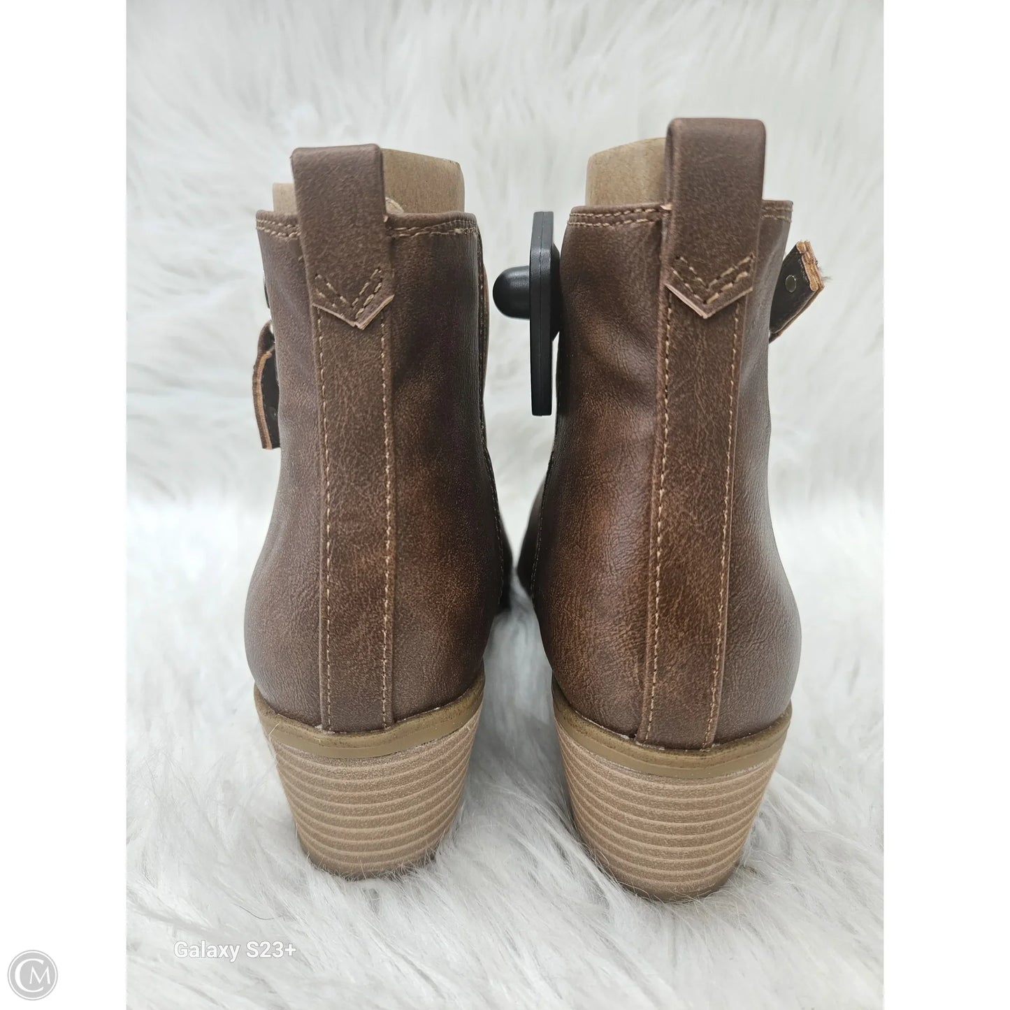 Boots Ankle Heels By Dr Scholls In Brown, Size: 7.5