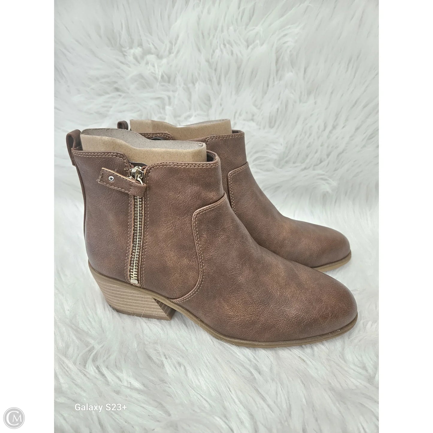 Boots Ankle Heels By Dr Scholls In Brown, Size: 7.5