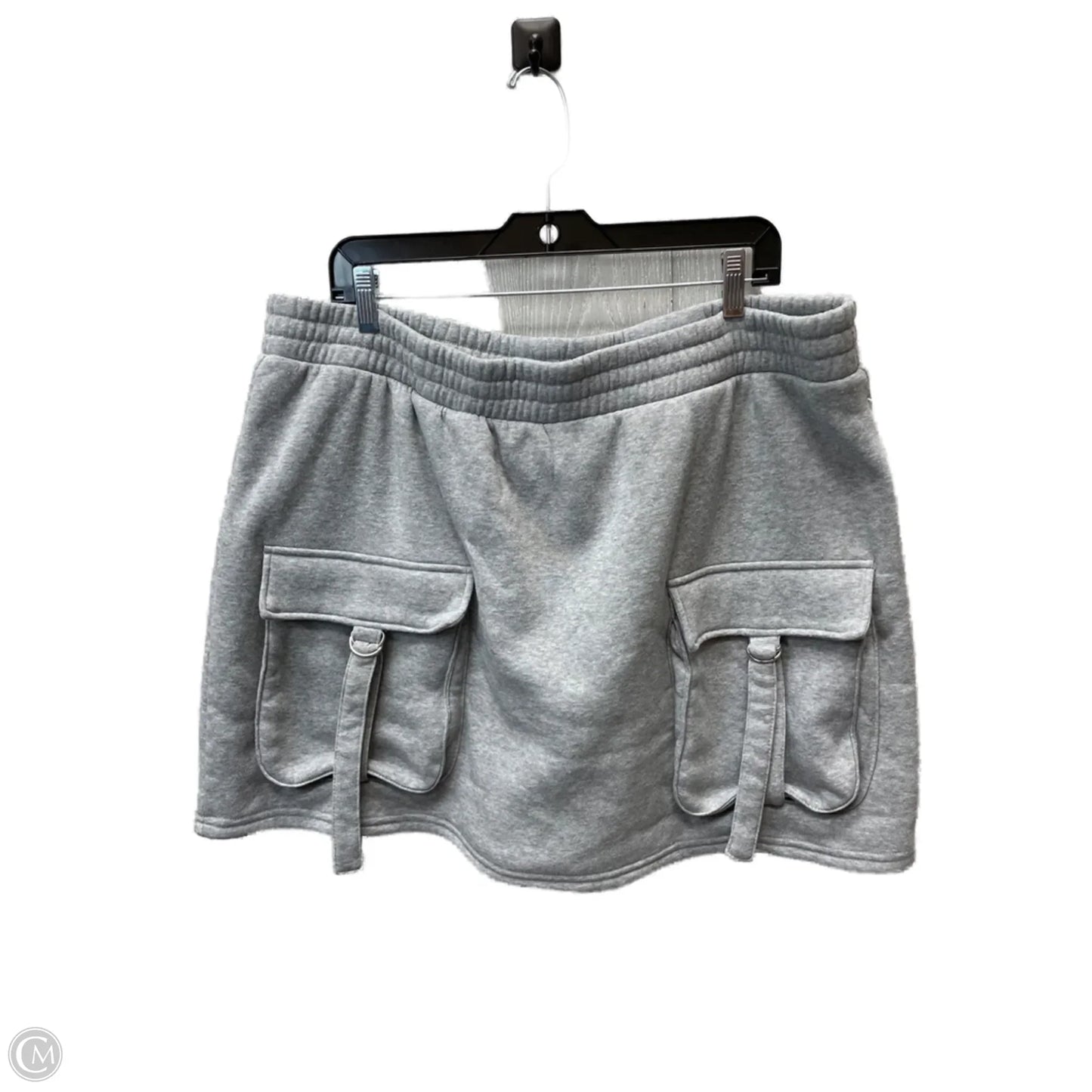 Skort By Clothes Mentor In Grey, Size: 24