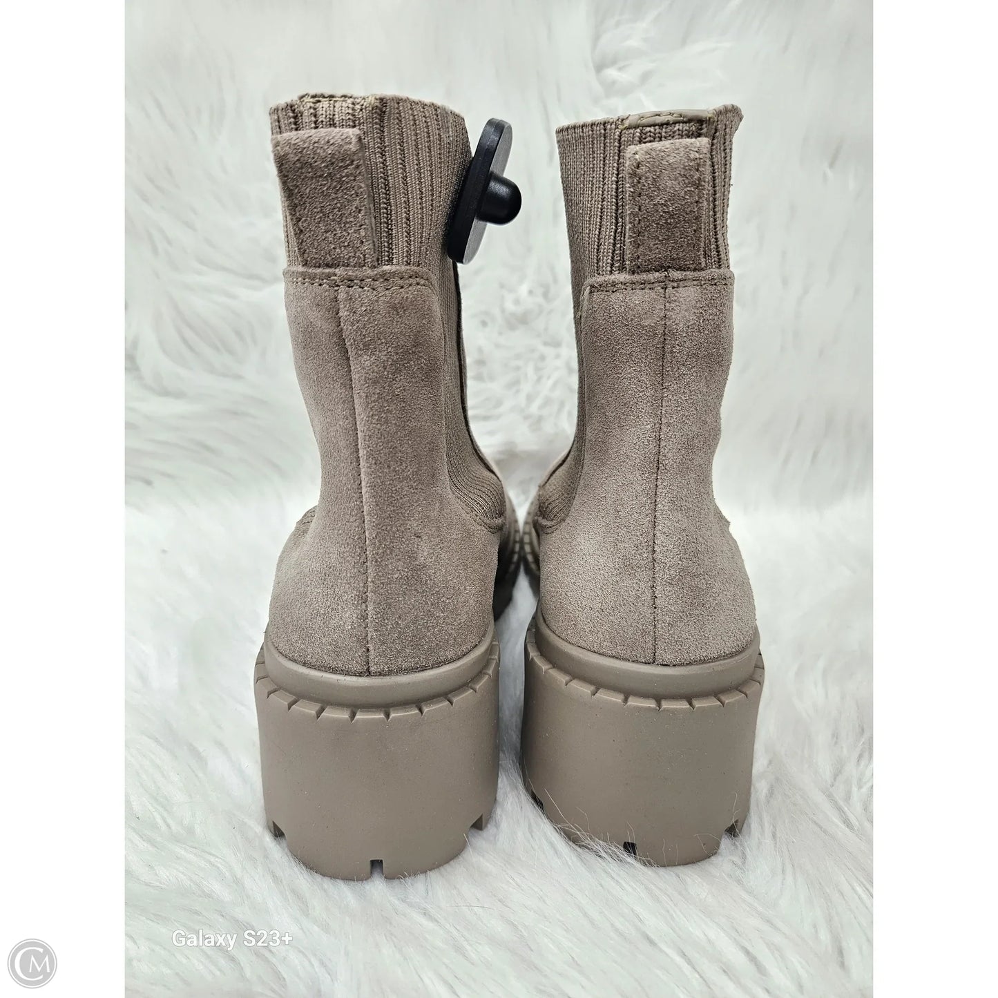 Boots Ankle Heels By Steve Madden In Tan, Size: 8.5