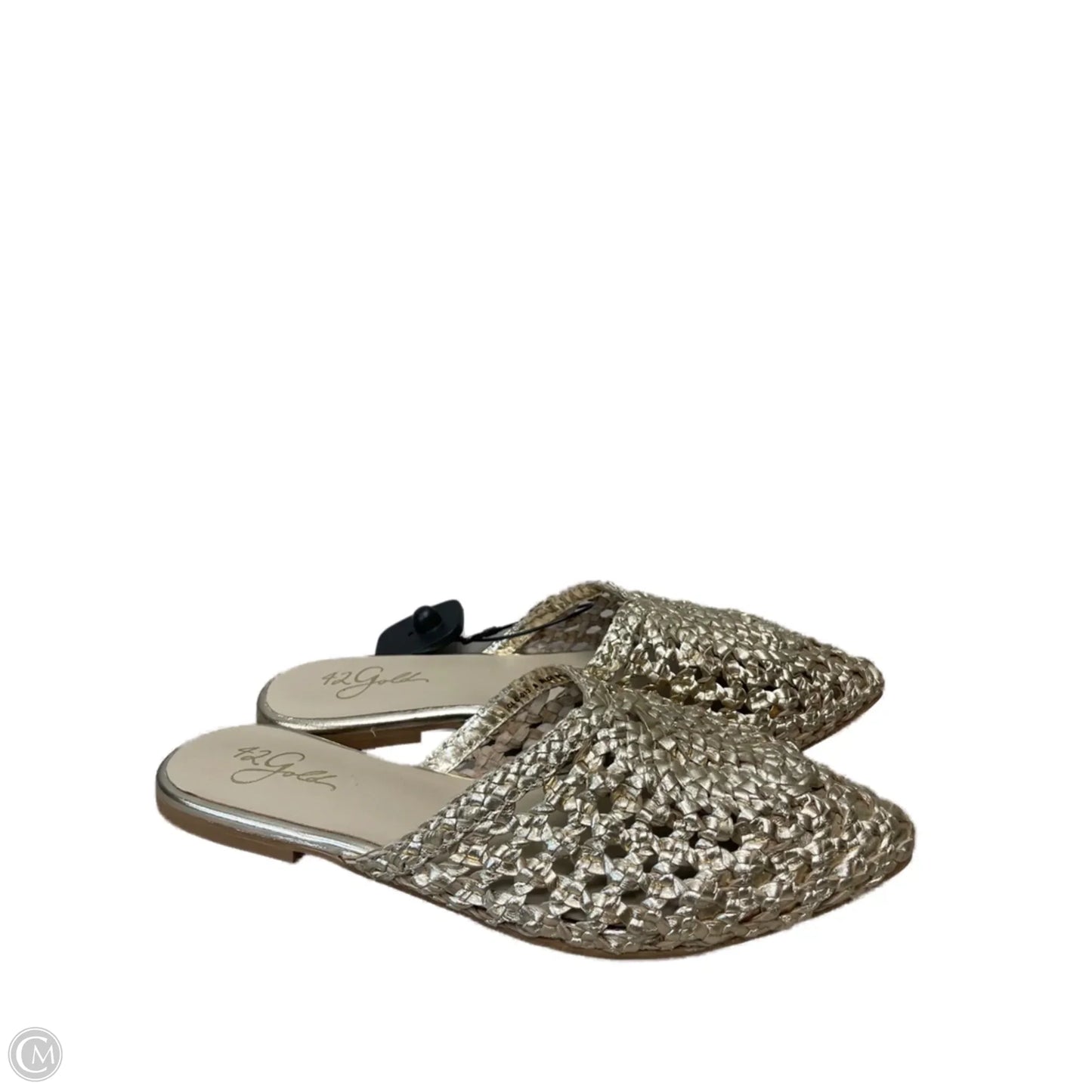 Shoes Flats By 42GOLD In Gold, Size: 8