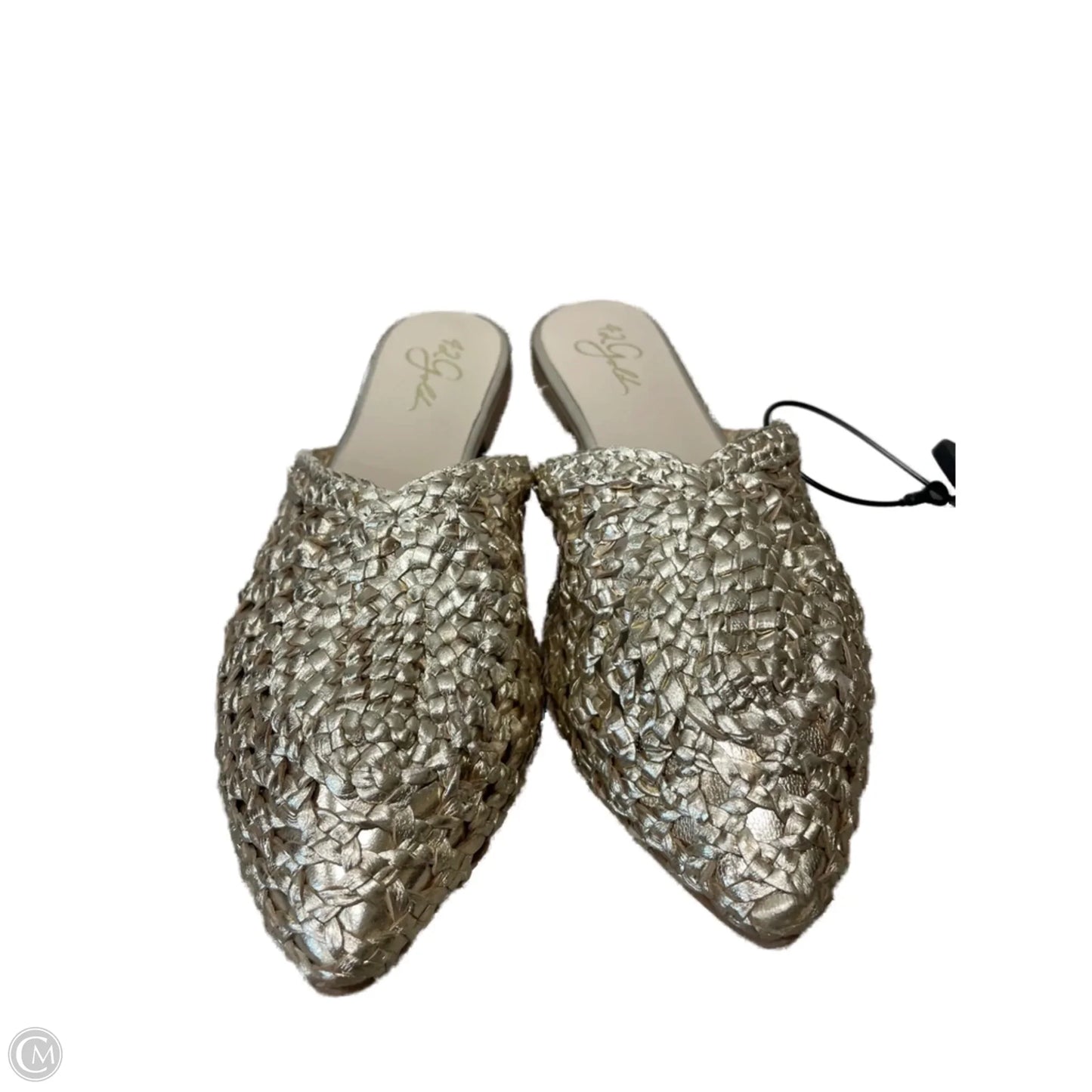 Shoes Flats By 42GOLD In Gold, Size: 8