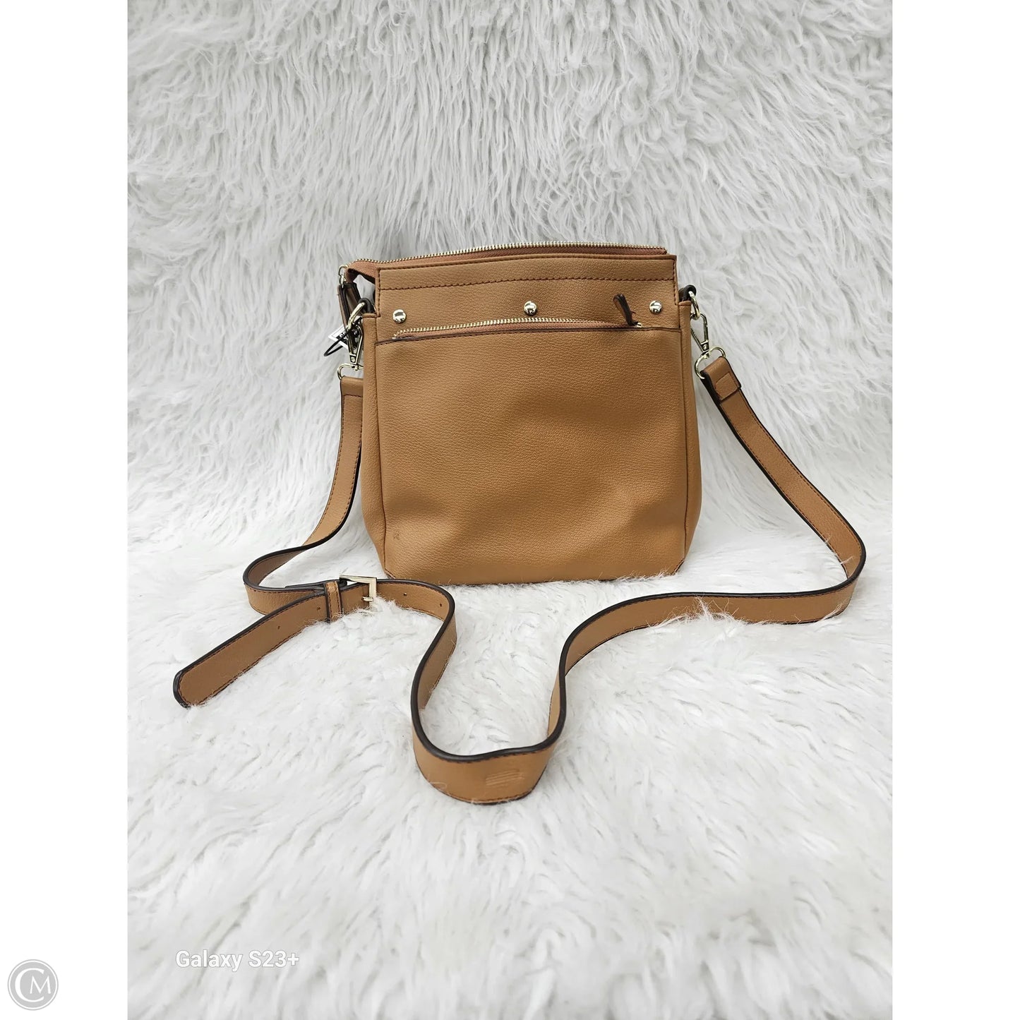 Crossbody Leather By Clothes Mentor, Size: Medium