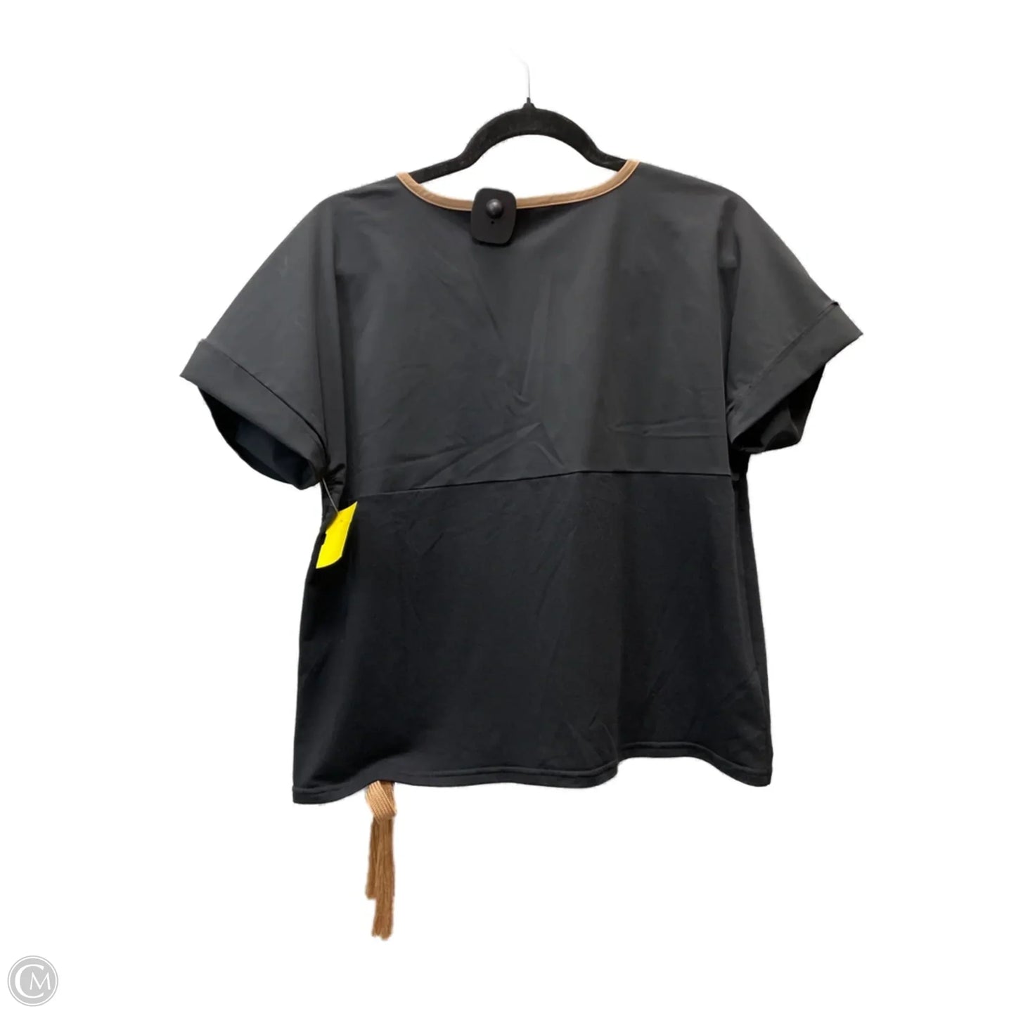 Top Short Sleeve By Lysse In Black, Size: M